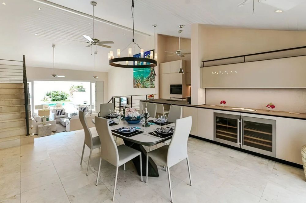 liebherr wine fridge in white kitchen