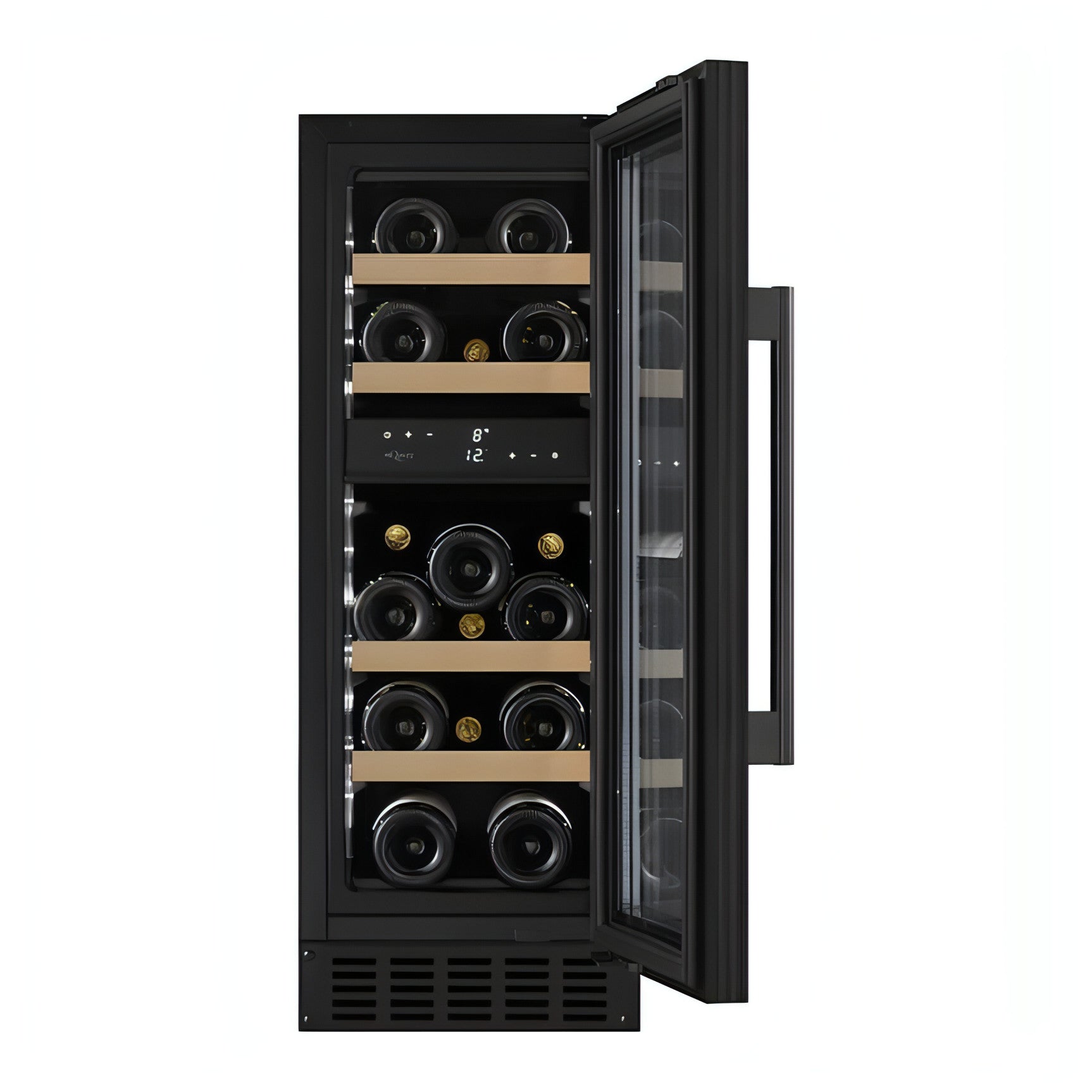 mQuvée - 300mm - Undercounter Wine Fridge - WineCave 700 30D Anthracite Black