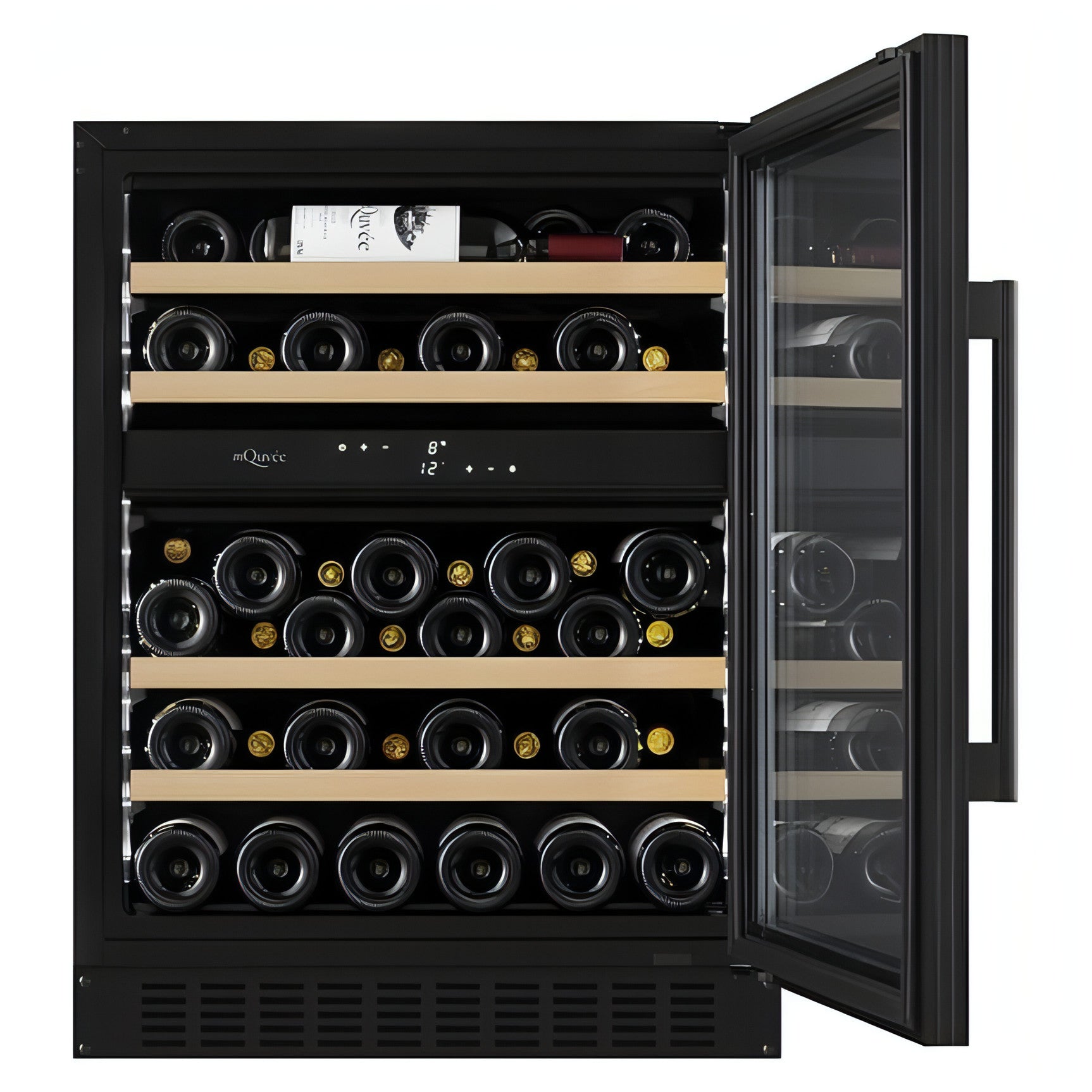 mQuvée - 600mm - Undercounter Wine Fridge - WineCave 700 60D Anthracite Black