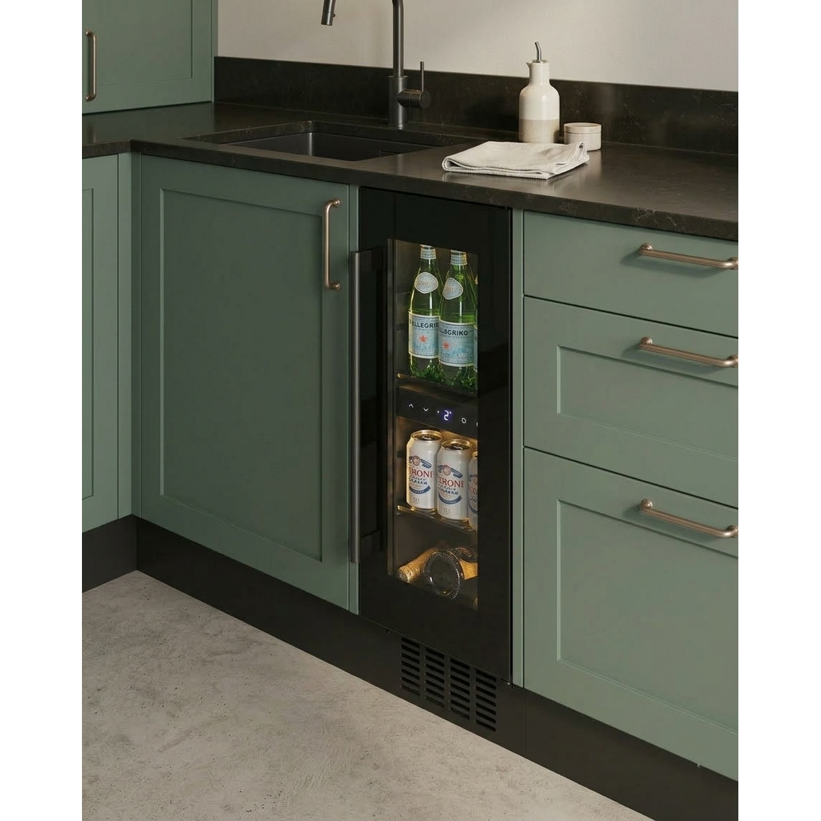 CELLA - 300mm - Undercounter Drinks Fridge - Single Zone - BV18-BH