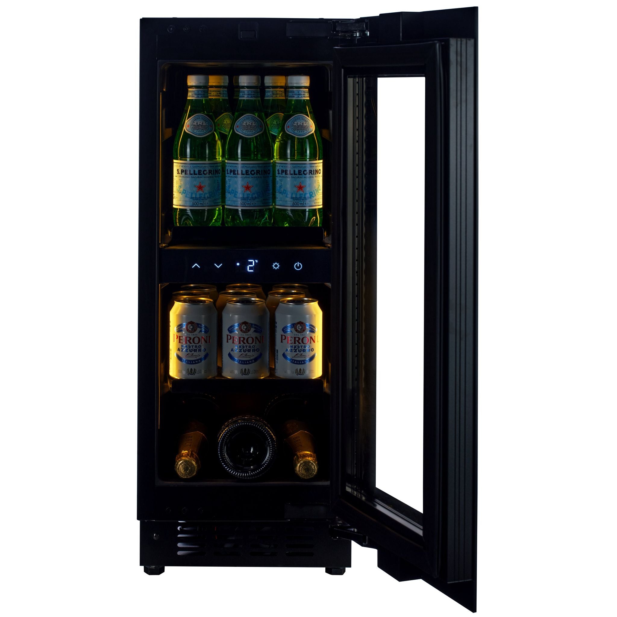 CELLA - Push2open - 51L Undercounter Drinks Fridge - Single Zone - BV18B-TO