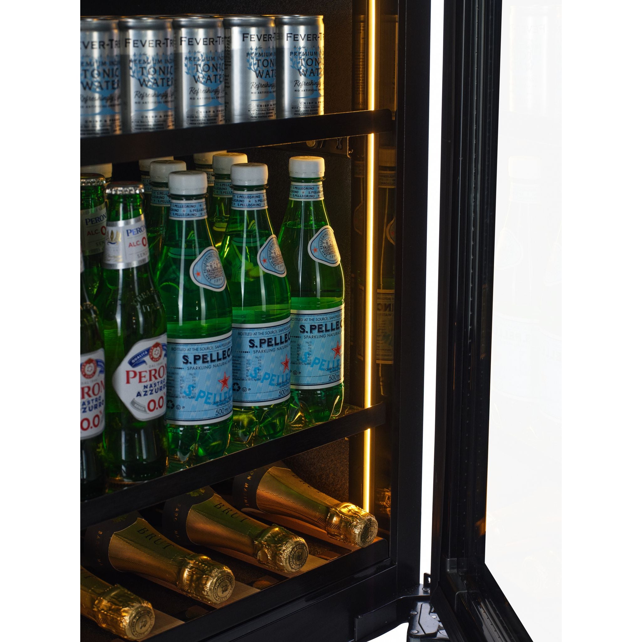 CELLA - Undercounter Drinks Fridge - Handleless / Push To Open - BV34B-TO