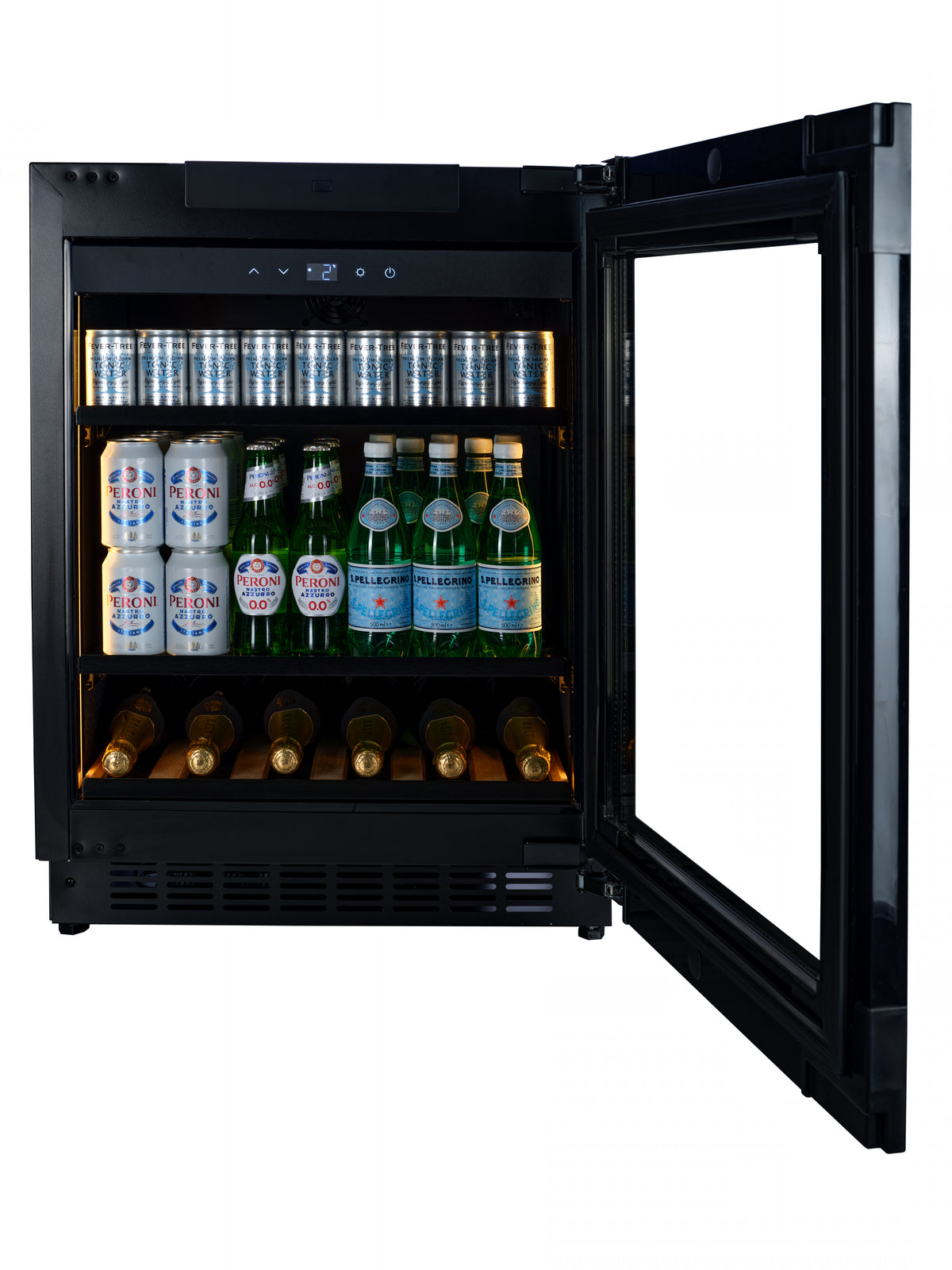 CELLA - Fully Integrated Drinks Fridge - Handleless / Push To Open - BV34PANEL-TO