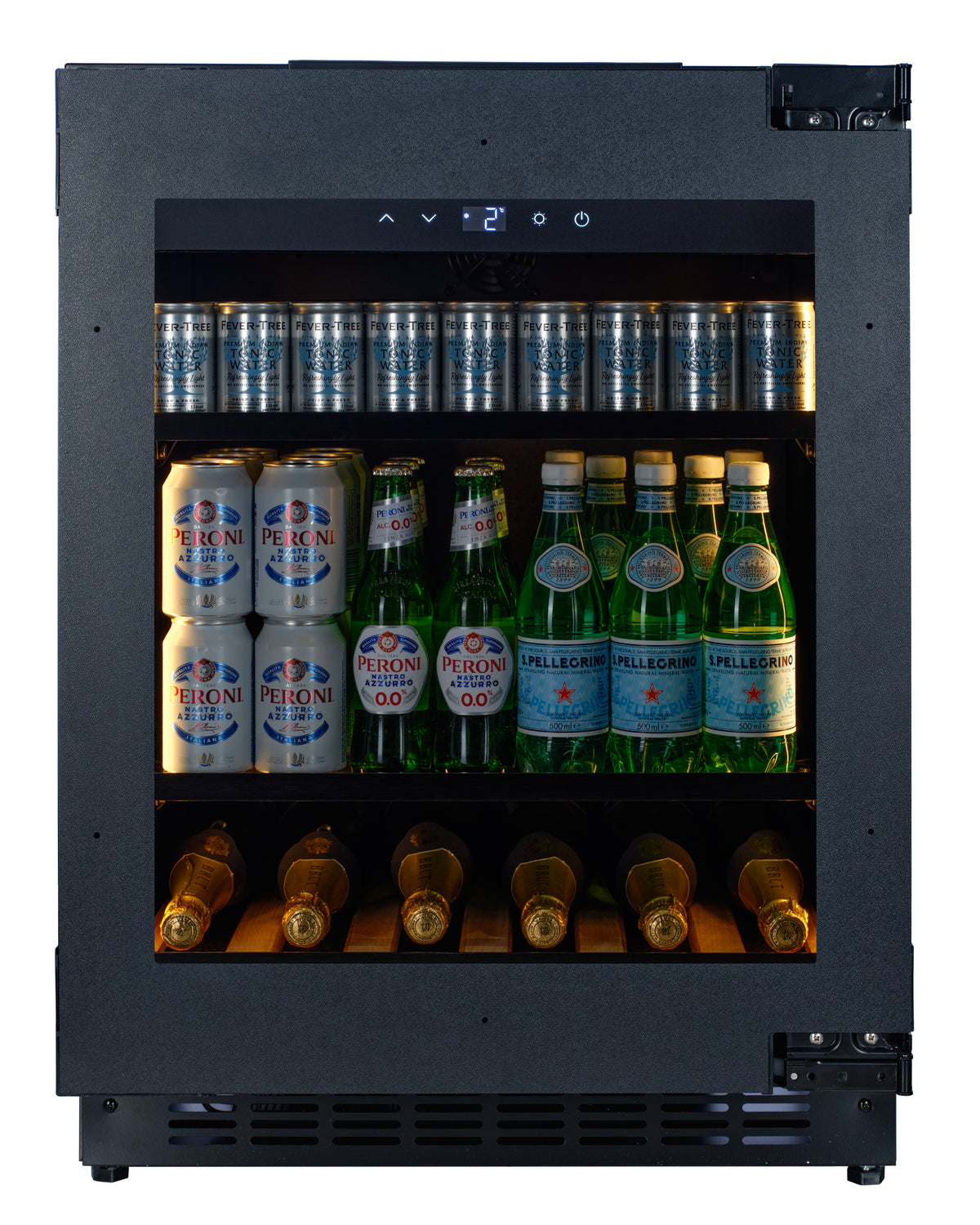 CELLA - Fully Integrated Drinks Fridge - Handleless / Push To Open - BV34PANEL-TO