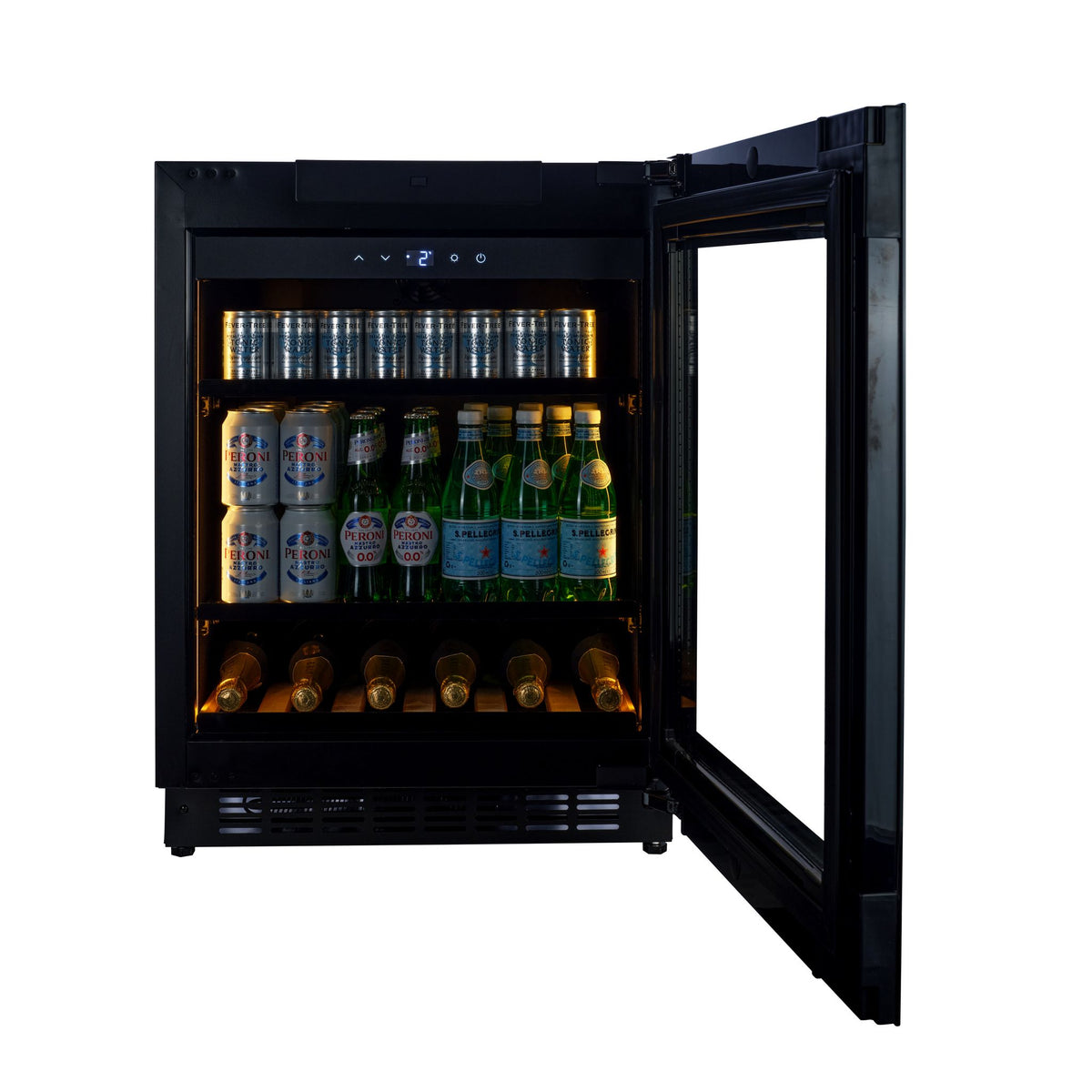 CELLA - Fully Integrated Drinks Fridge - Handleless / Push To Open - BV34PANEL-TO