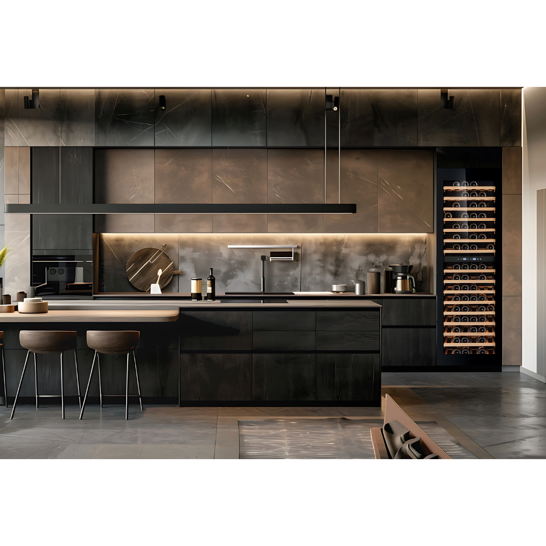 CELLA - 600mm - Integrated Wine Cooler - Dual Zone - W96B-TO