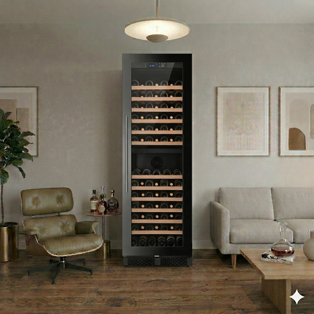 ClimaVin - Noir169 - 101 Bottle - Dual Zone Wine Fridge - Built in or Freestanding