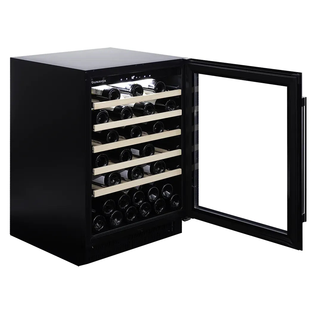 Dunavox FLOW-46 - 600mm - 46 Bottle - Built In Undercounter Wine Fridge - DAUF-46.138SS