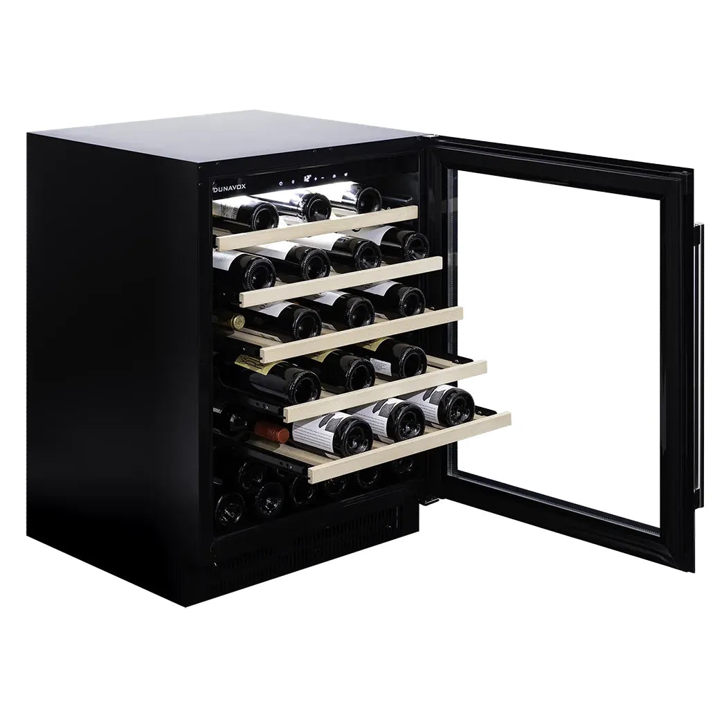 Dunavox FLOW-46 - 600mm - 46 Bottle - Built In Undercounter Wine Fridge - DAUF-46.138SS