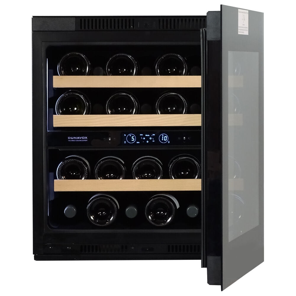 Dunavox Horizon-25.TO - Dual Zone 25 Bottle - Integrated Wine Cooler - DVH-25.65DB.TO