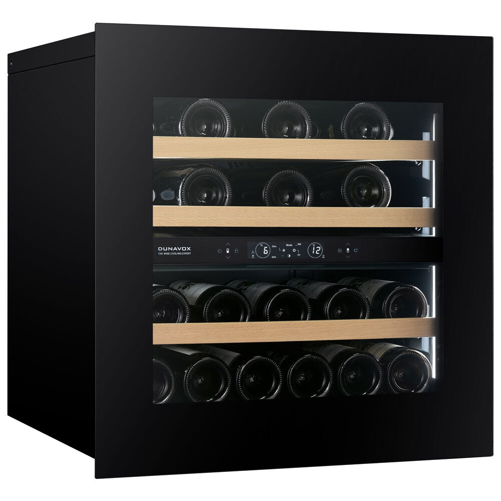 Dunavox Horizon-25.TO - Dual Zone 25 Bottle - Integrated Wine Cooler - DVH-25.65DB.TO
