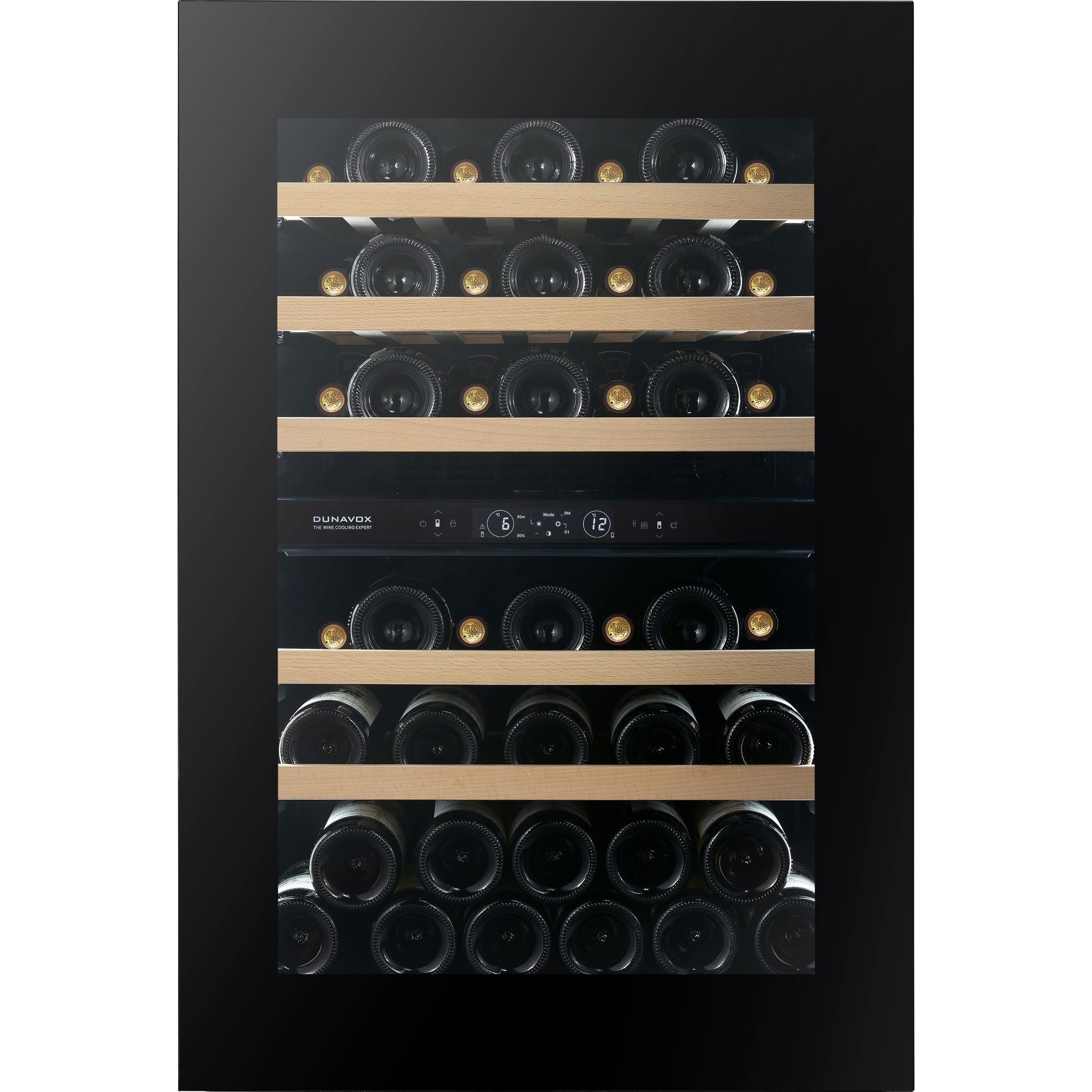 Dunavox Horizon-44.TO - Dual Zone 44 Bottle - Integrated Wine Cooler - DVH-44.120DB.TO