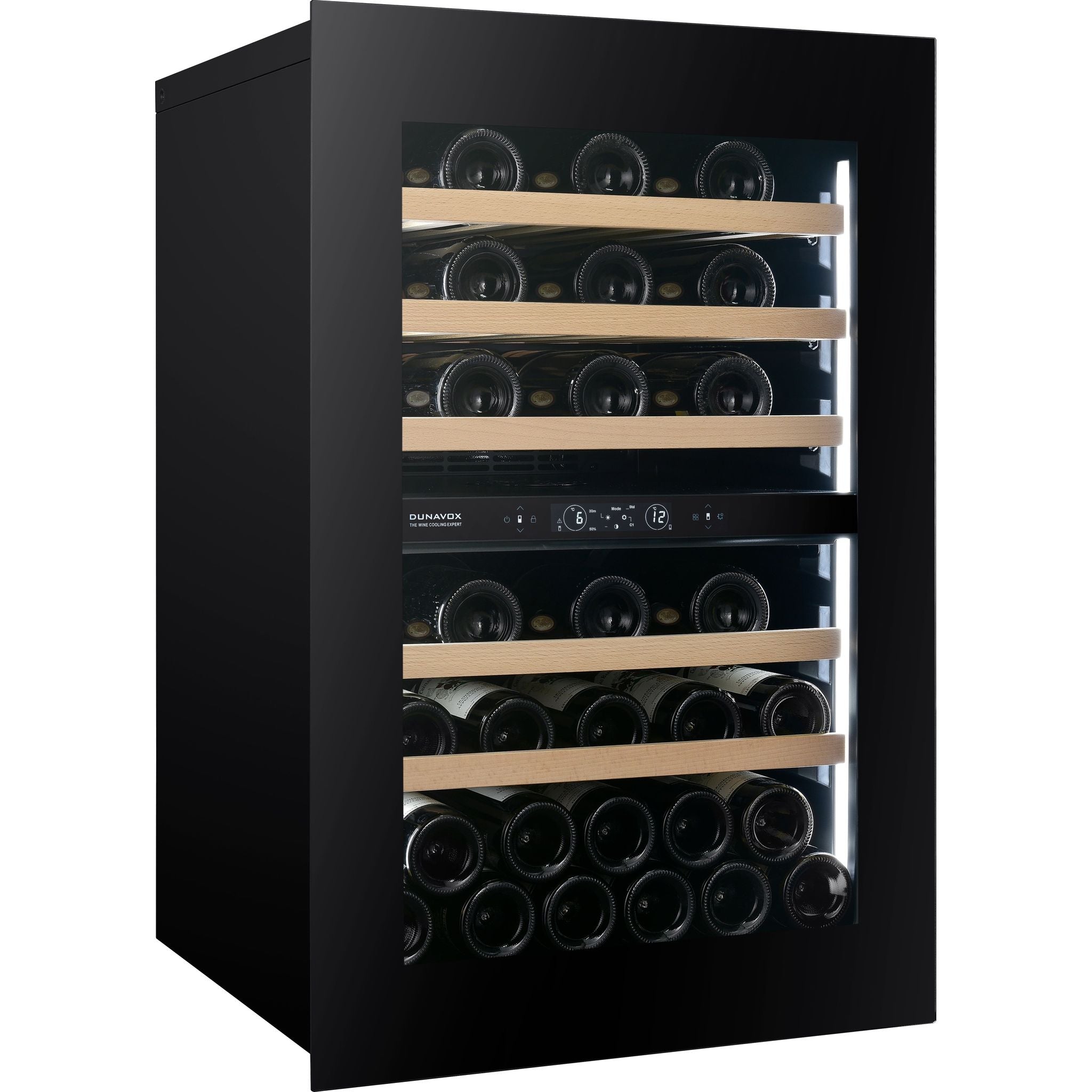 Dunavox Horizon-44.TO - Dual Zone 44 Bottle - Integrated Wine Cooler - DVH-44.120DB.TO
