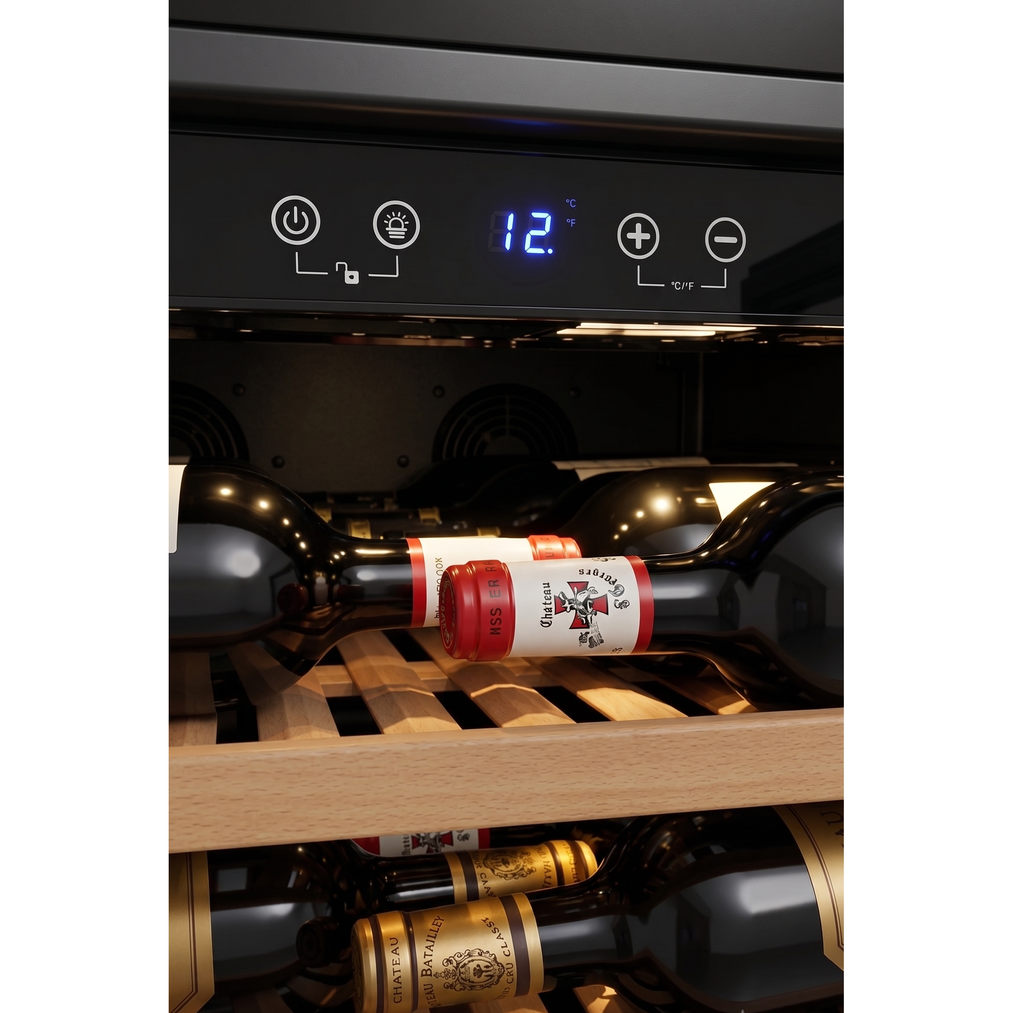 Dunavox GRANDE-194 - 655mm Width - Single Zone 194 Bottle - Built In / Freestanding Wine Cooler - DX-194.490SSK