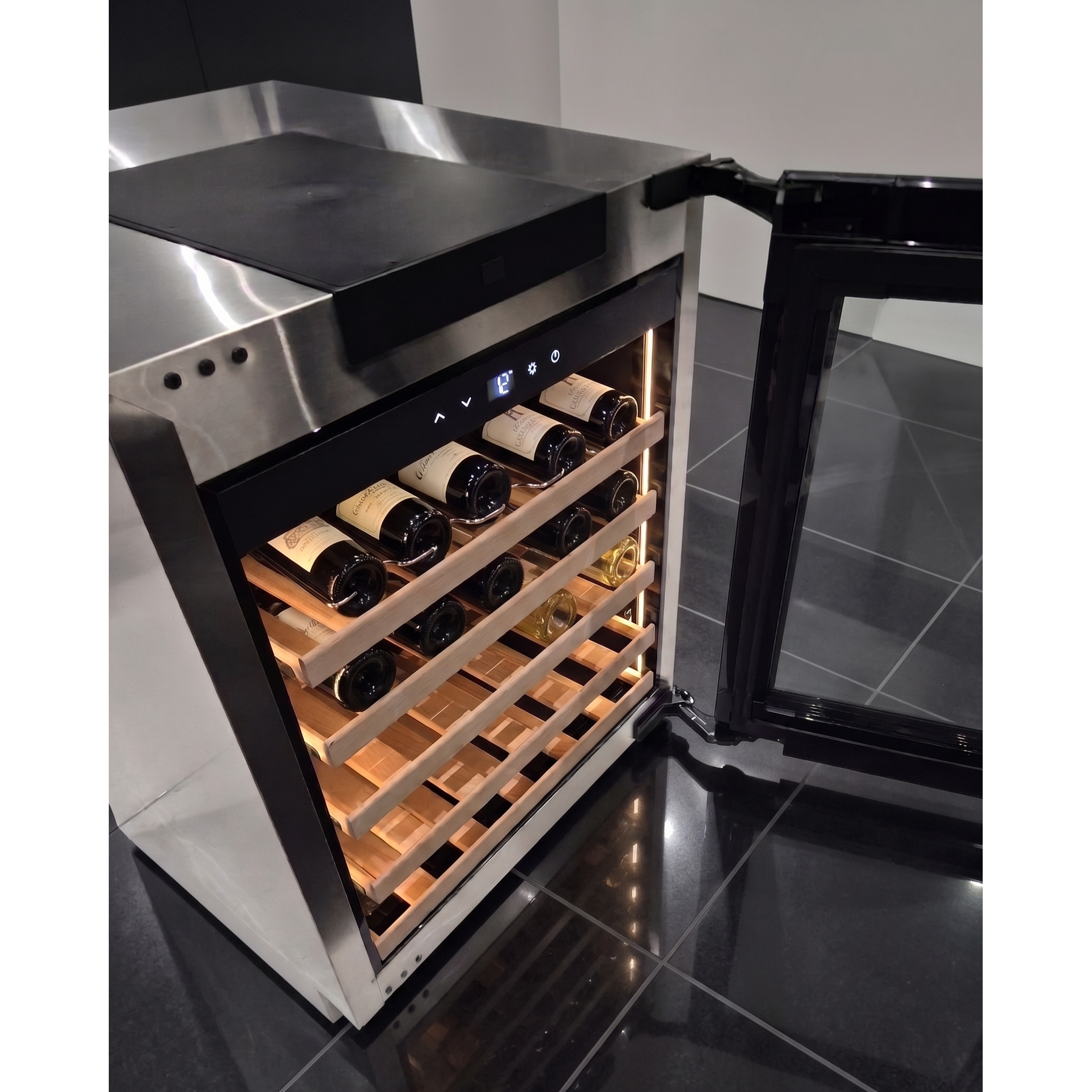 ELITE WINE - 38 Bottle, single zone wine fridge - EWR40-SS - WAREHOUSE CLEARANCE