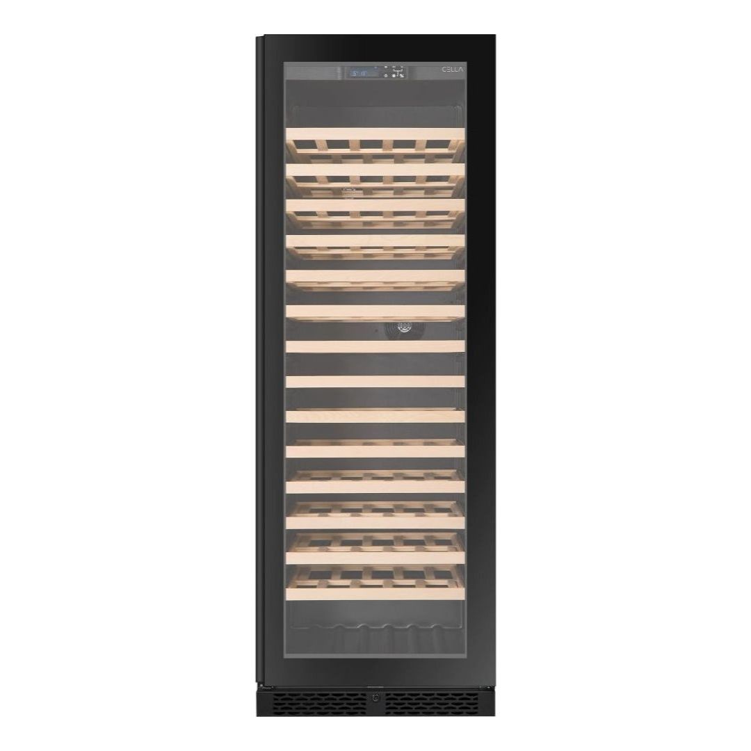 CELLA - 161 bottle Single Zone Wine cooler - FWS163-BLACK