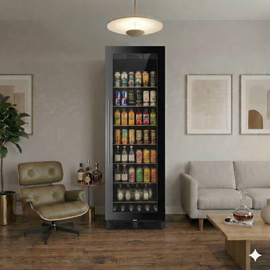 ClimaVin - Noir160 - Single Zone Beverage Fridge - Built in or Freestanding