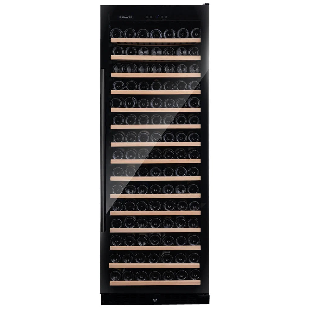 Dunavox GRANDE-194 - 194 Bottle Tall Wine Cooler - Built In/Freestanding - 655mm Width - Single Zone - DX-194.490BK