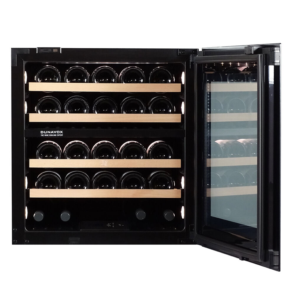 Dunavox Joy-26 - Dual Zone - 26 Bottle - Integrated Wine Cooler - DXJ-26.69DB