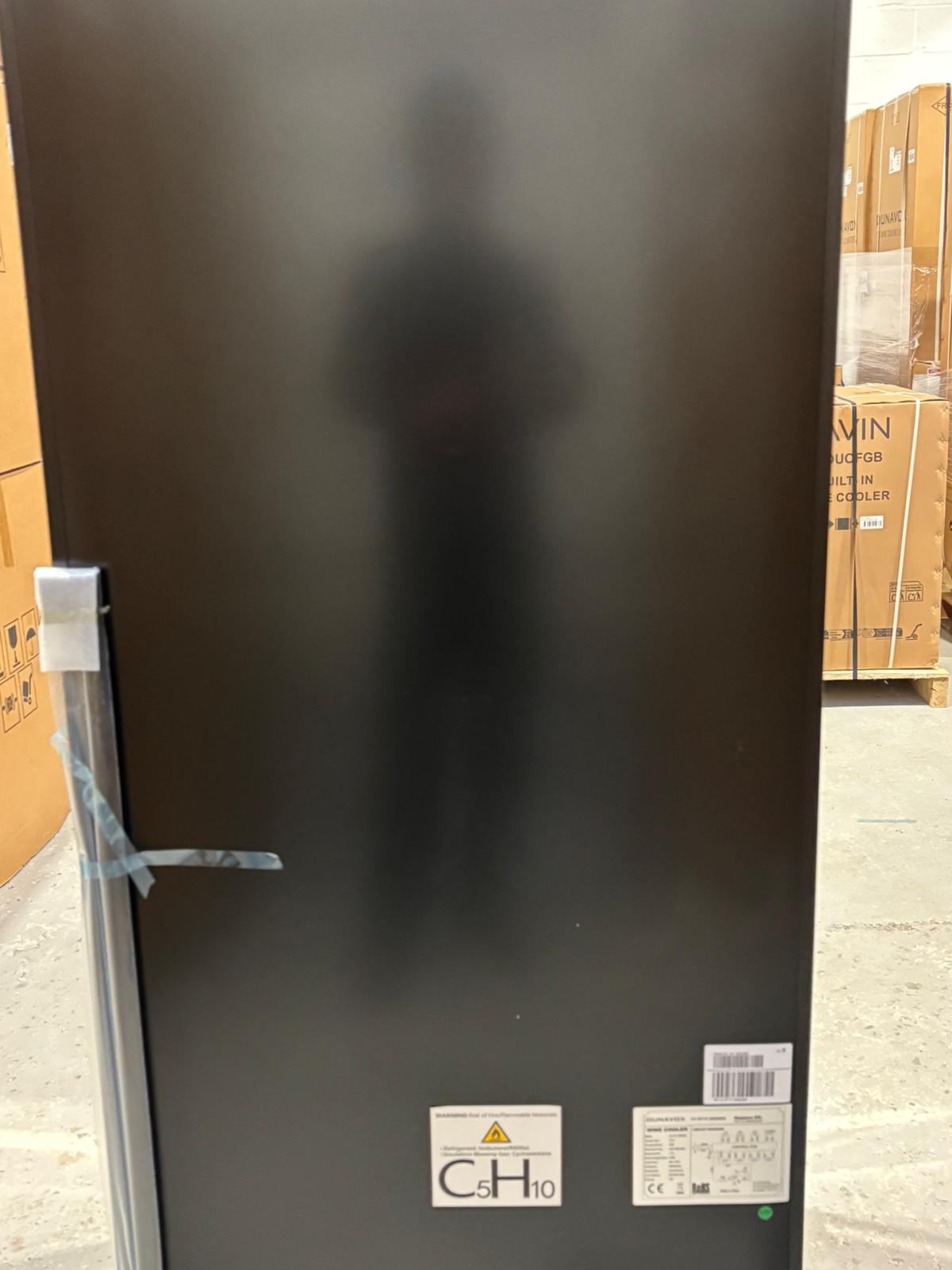 GRADED - Dunavox DX-181.490SDSK - Dual Zone 181 Bottle - Built In / Freestanding Wine Cooler - Stainless