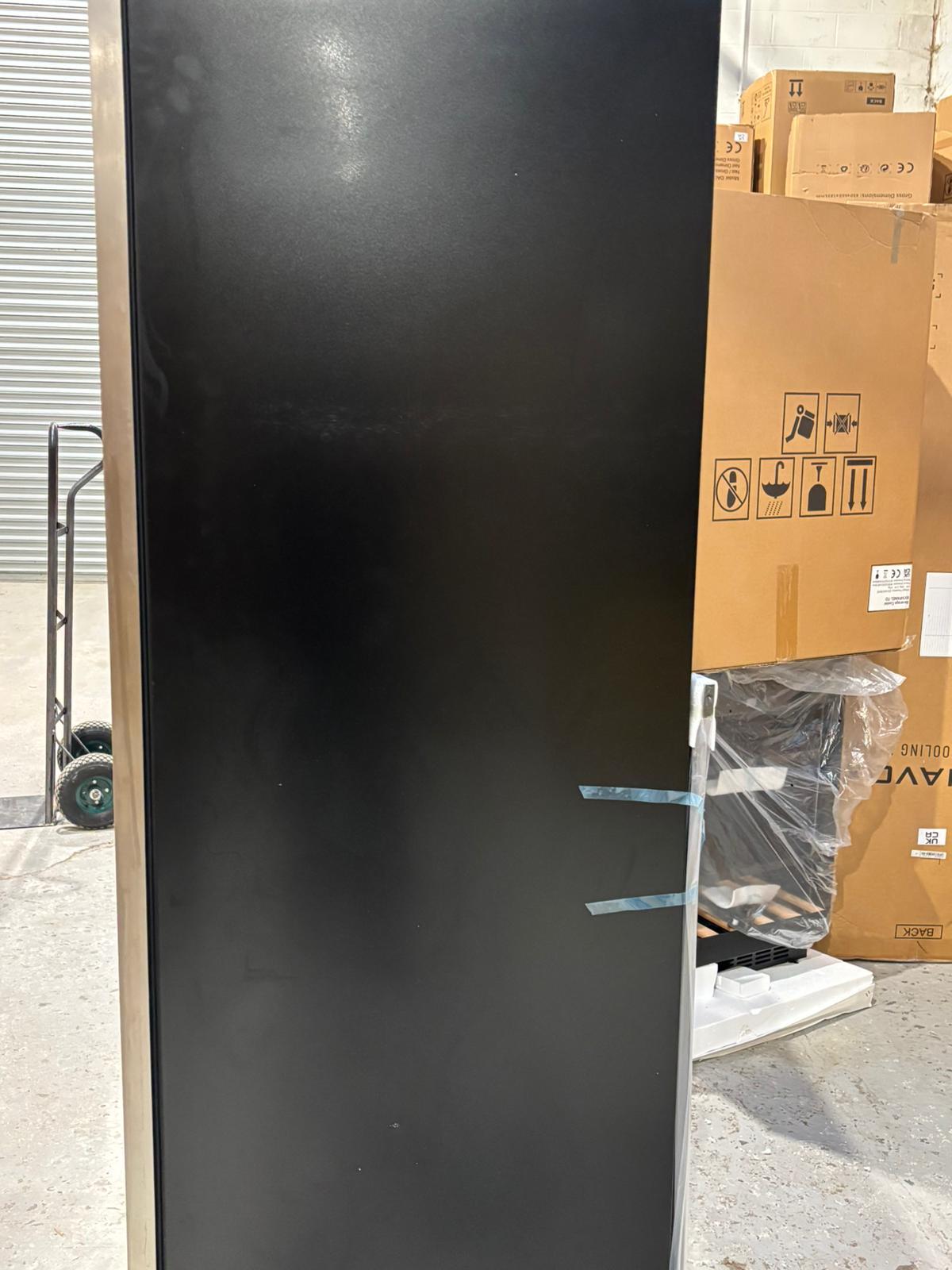 GRADED - Dunavox DX-181.490SDSK - Dual Zone 181 Bottle - Built In / Freestanding Wine Cooler - Stainless