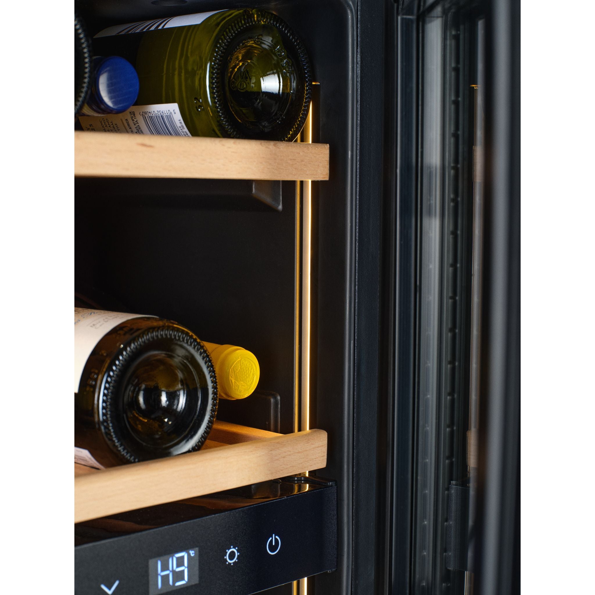 CELLA - 30cm - Undercounter Wine Cooler - Dual zone - W18D-BH