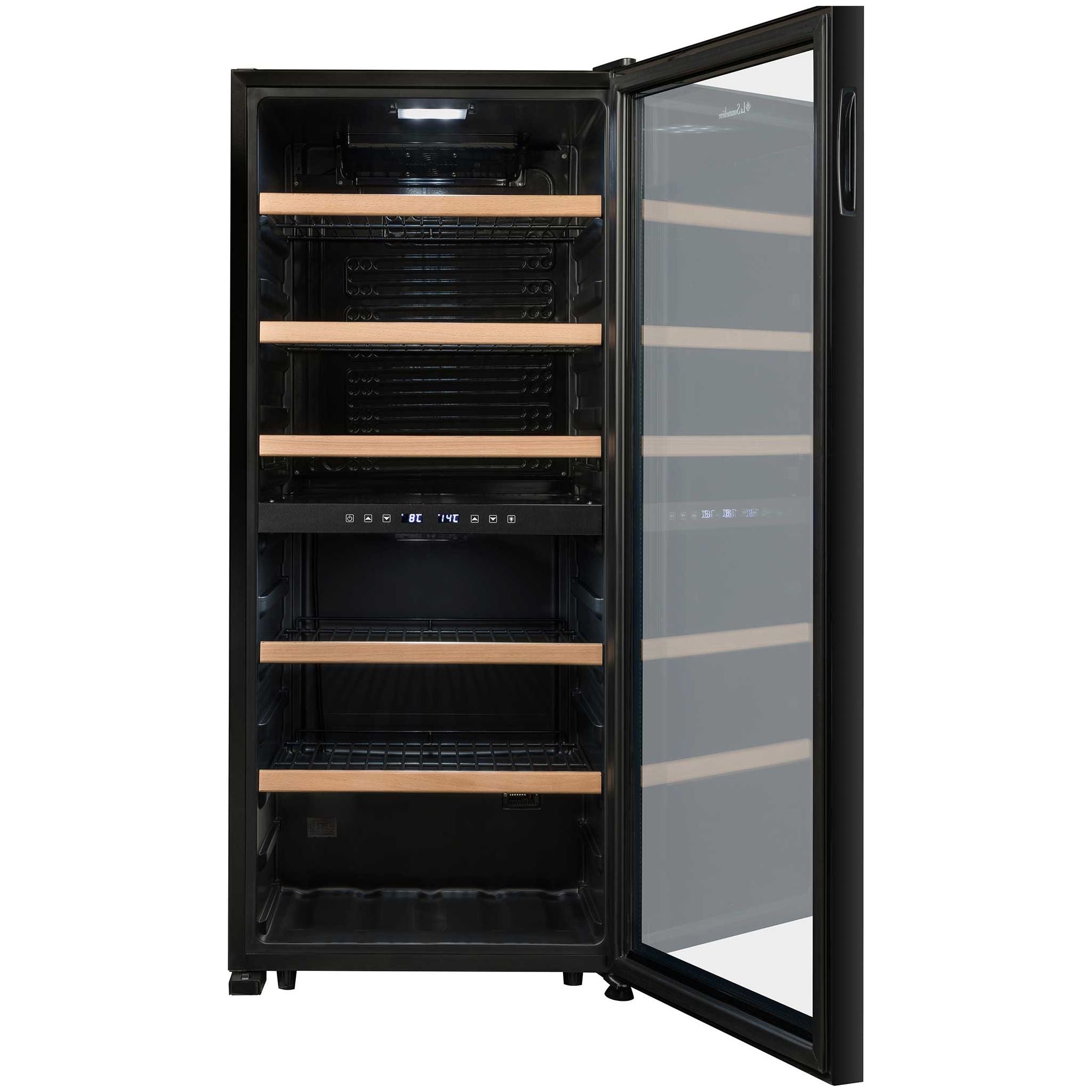 La Sommeliere - Dual Zone - 102 Bottle Wine Fridge - LS102DZBLACK