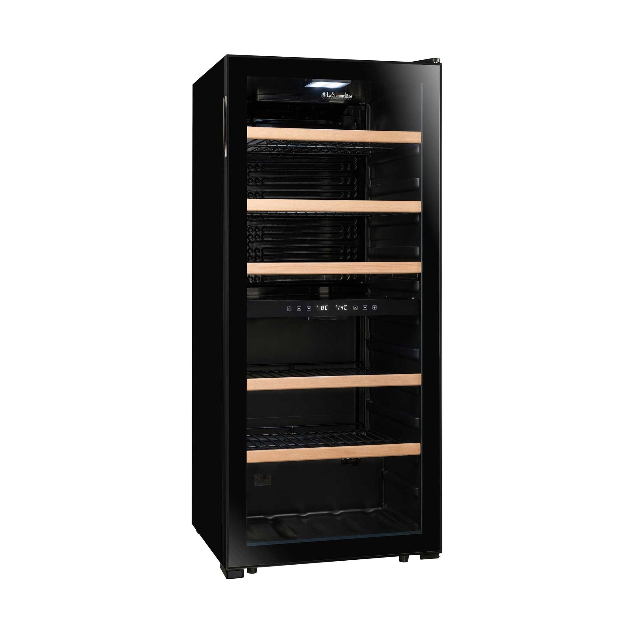 La Sommeliere - Dual Zone - 102 Bottle Wine Fridge - LS102DZBLACK