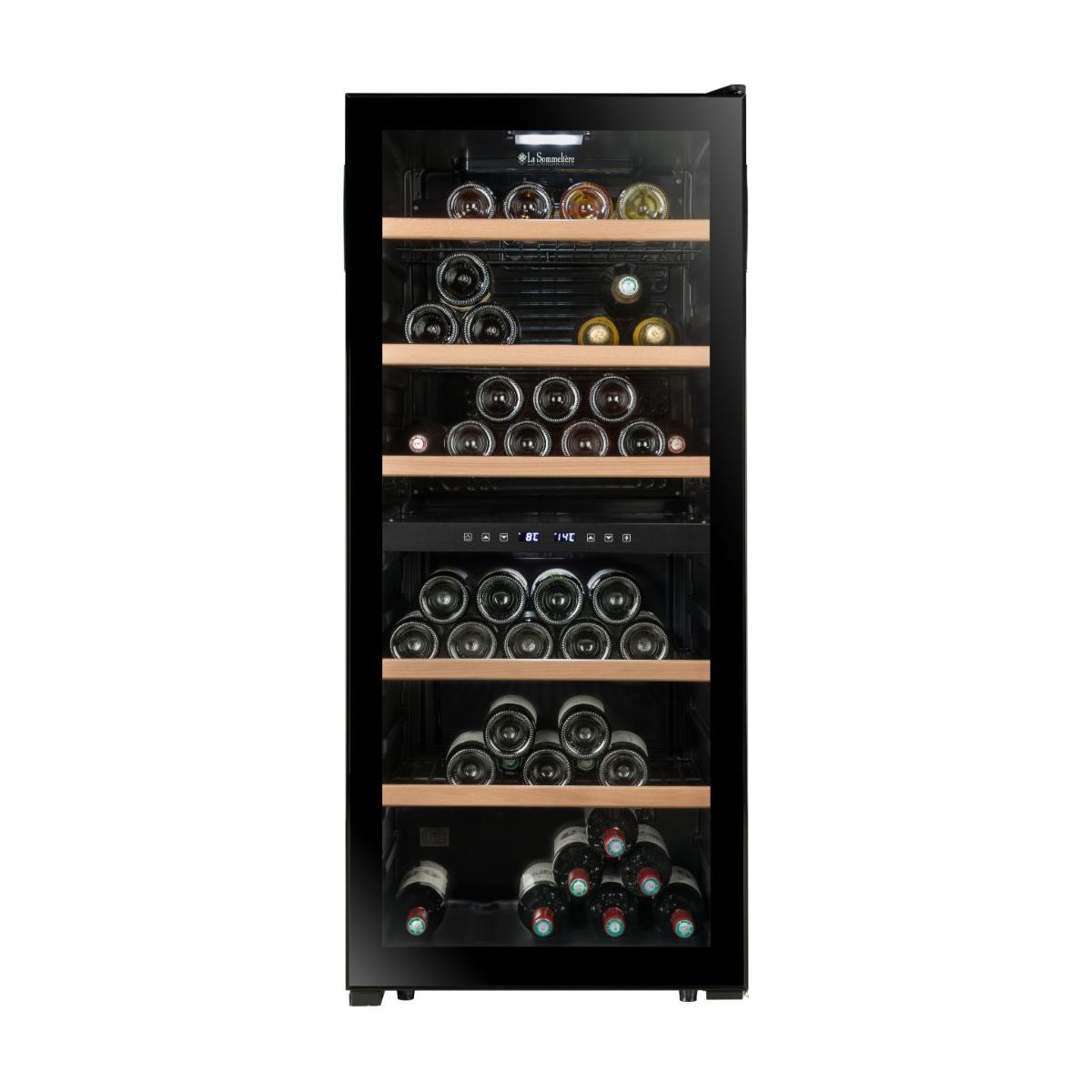 La Sommeliere - Dual Zone - 102 Bottle Wine Fridge - LS102DZBLACK