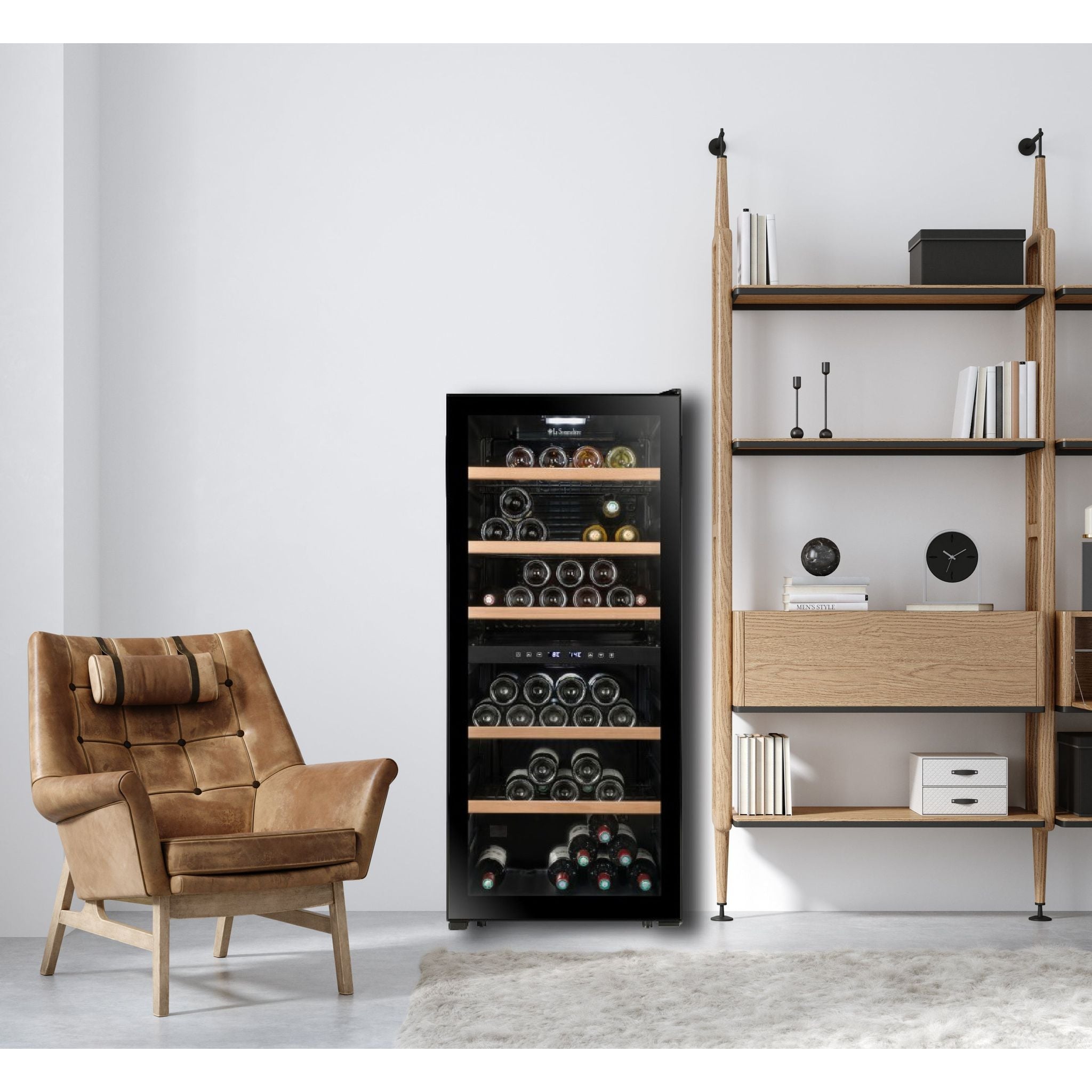 La Sommeliere - Dual Zone - 102 Bottle Wine Fridge - LS102DZBLACK