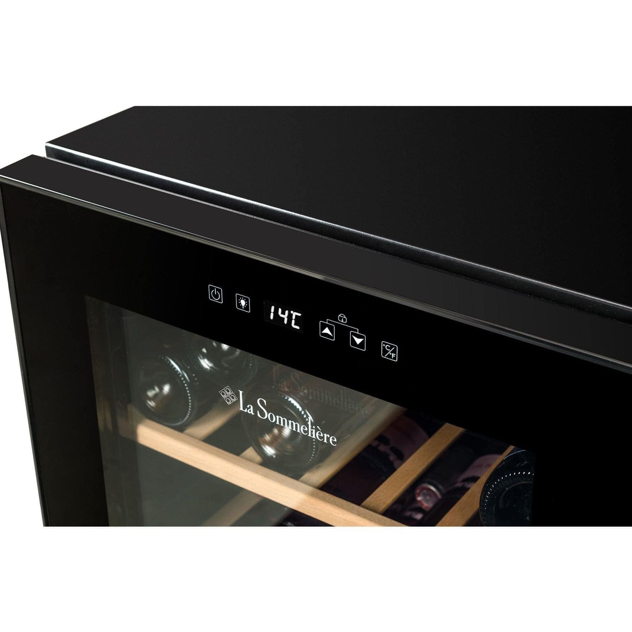 La Sommeliere - 52 Bottle - Freestanding Wine Fridge - LS52BLACK