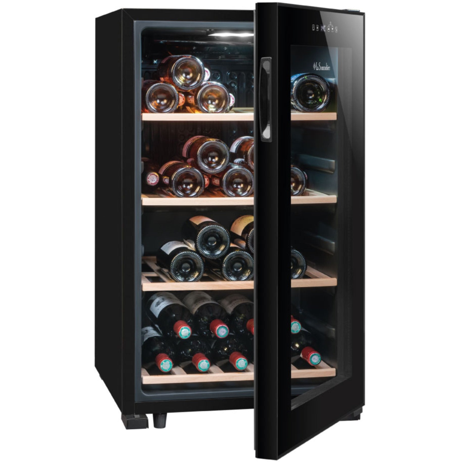 La Sommeliere - 52 Bottle - Freestanding Wine Fridge - LS52BLACK
