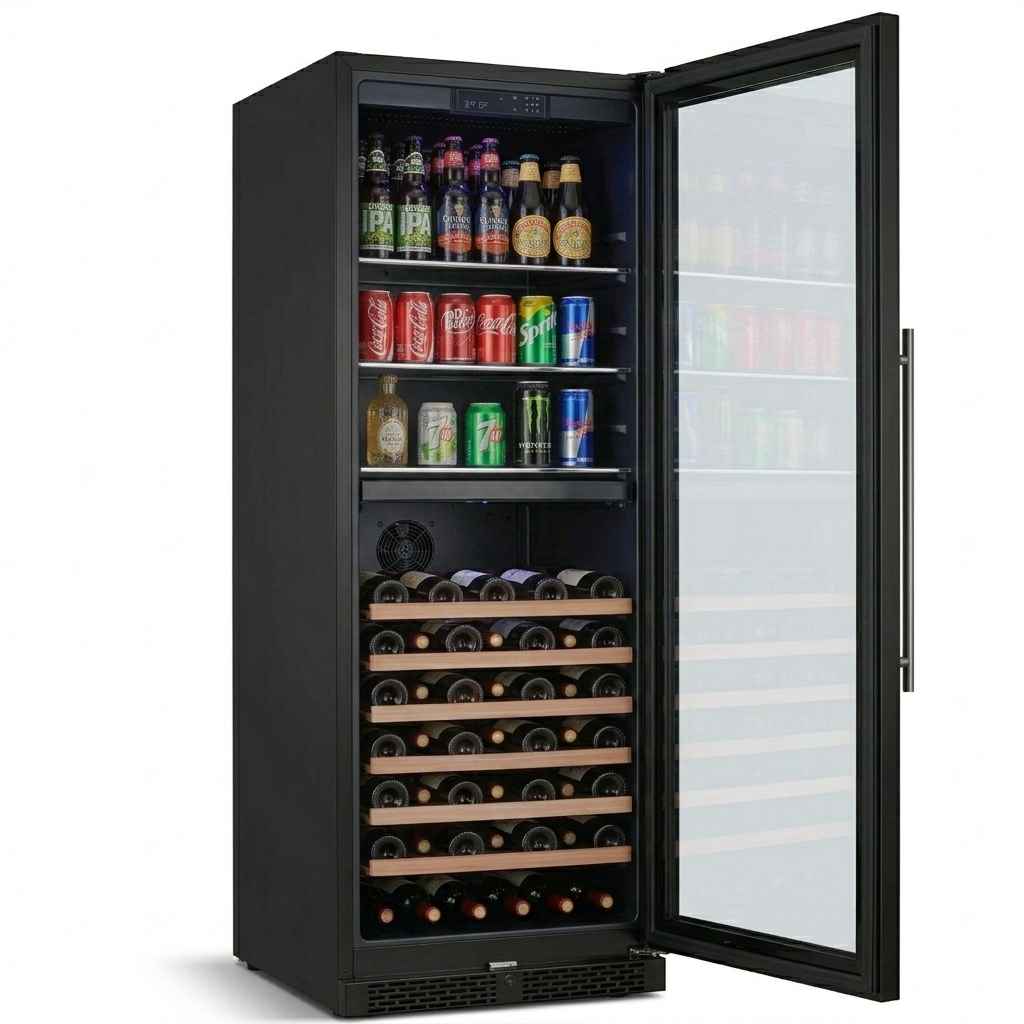 ClimaVin - Noir157 - 53 Bottle / 126 Can - Dual Zone Beverage Centre - Built in or Freestanding