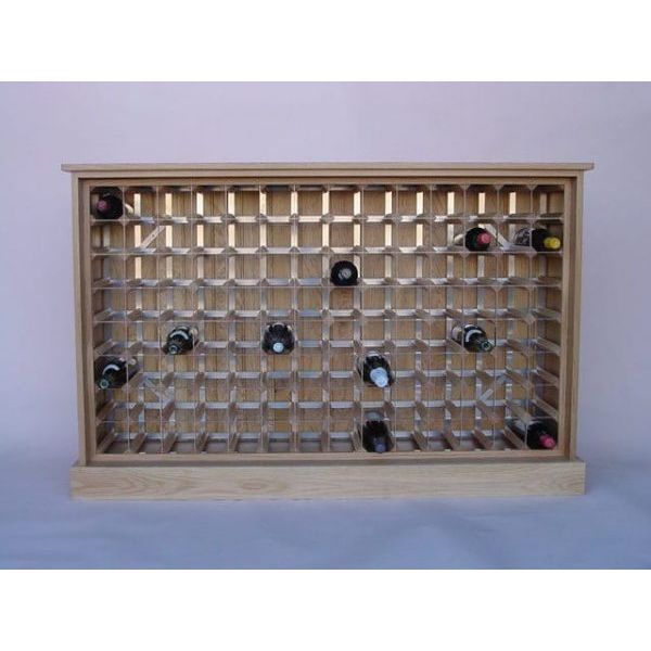 WineRacks - 112 Bottle Wooden Wine Cabinet - Assembled