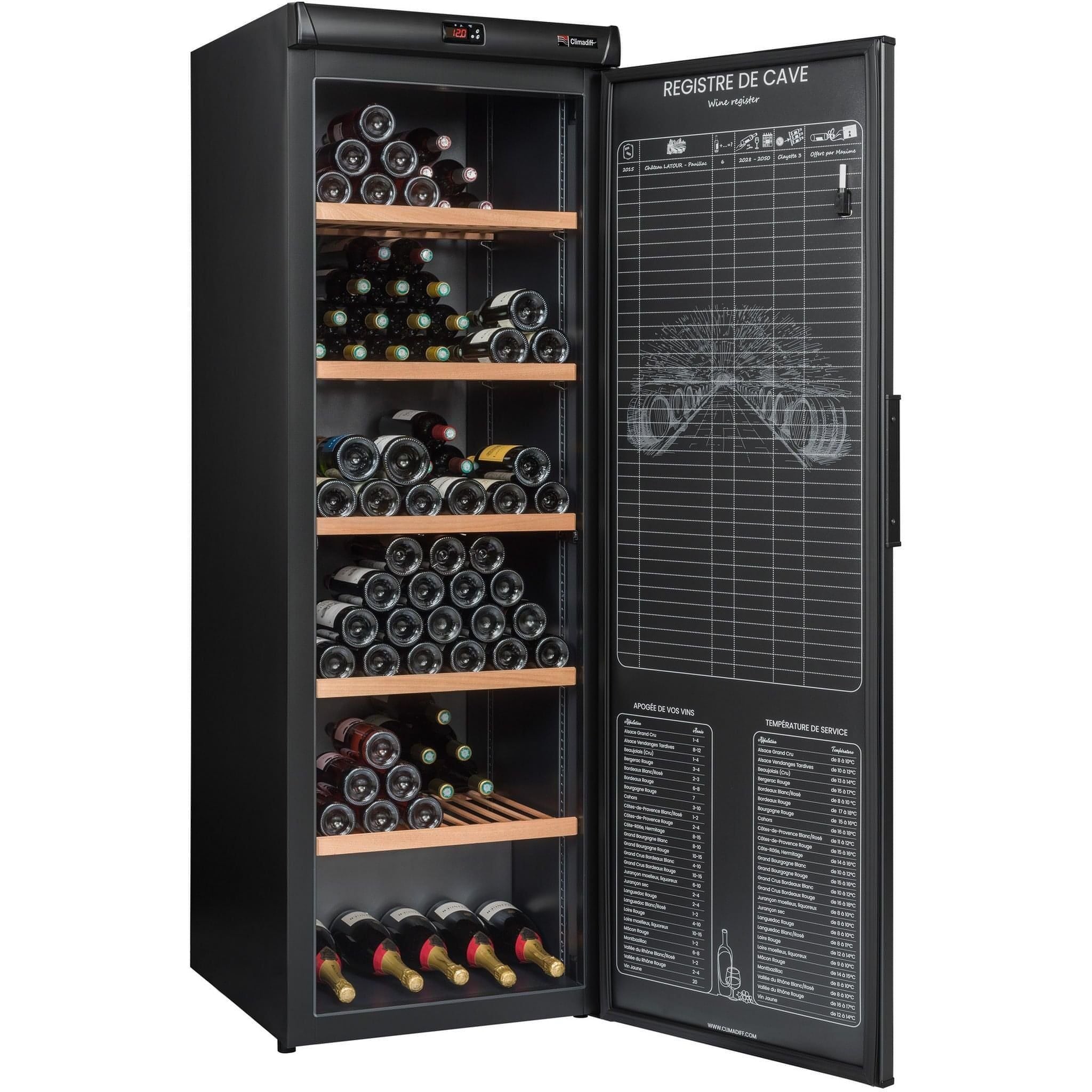 Climadiff - 264 Bottle Ageing Wine Cabinet RESERVE 275