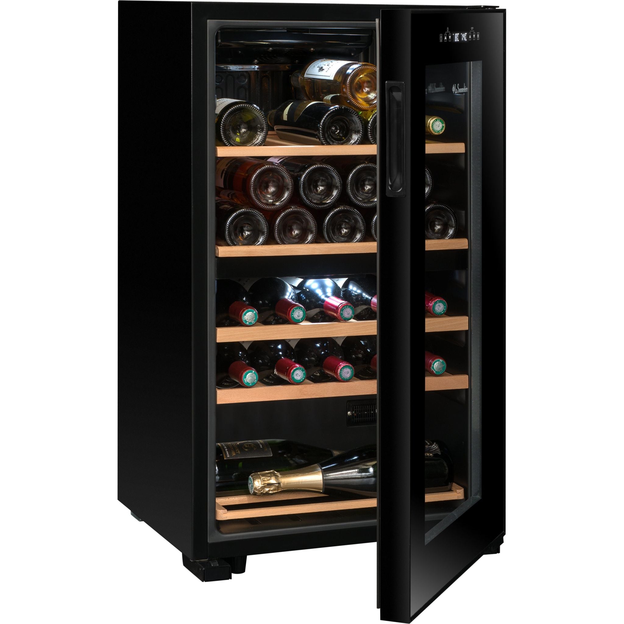 La Sommeliere - Dual Zone - 32 Bottle - Wine Fridge - SLS32DZBLACK