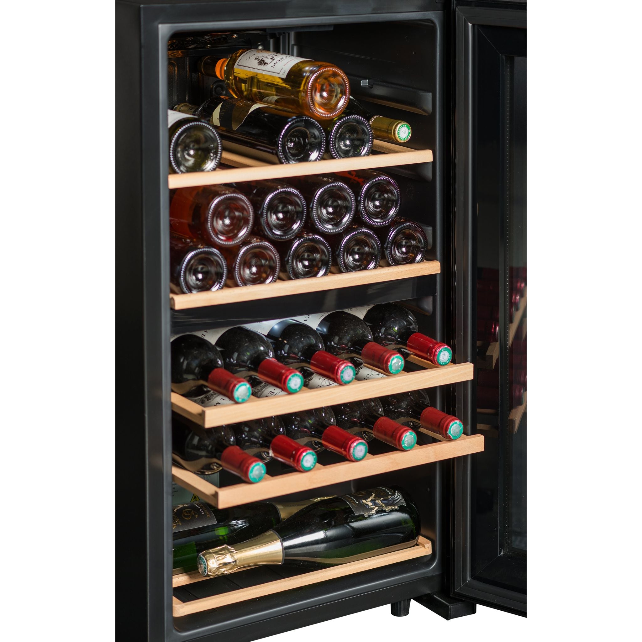 La Sommeliere - Dual Zone - 32 Bottle - Wine Fridge - SLS32DZBLACK