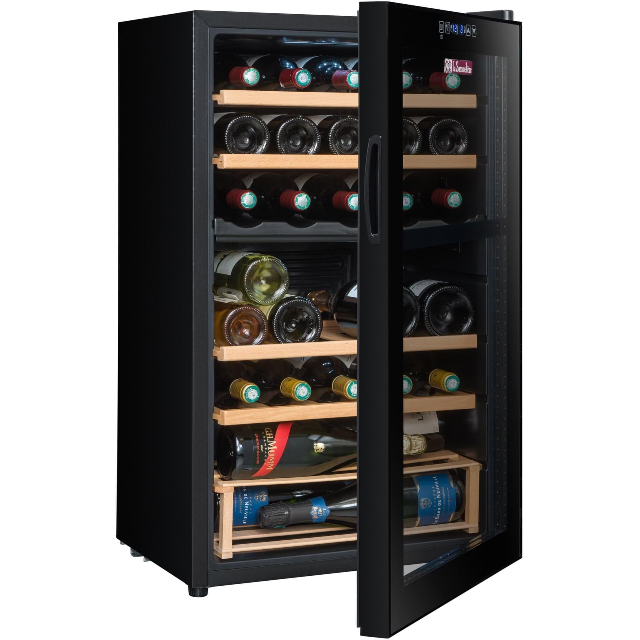 La Sommeliere - Dual Zone - 33 Bottle - Freestanding Wine Fridge - SLS33DZ