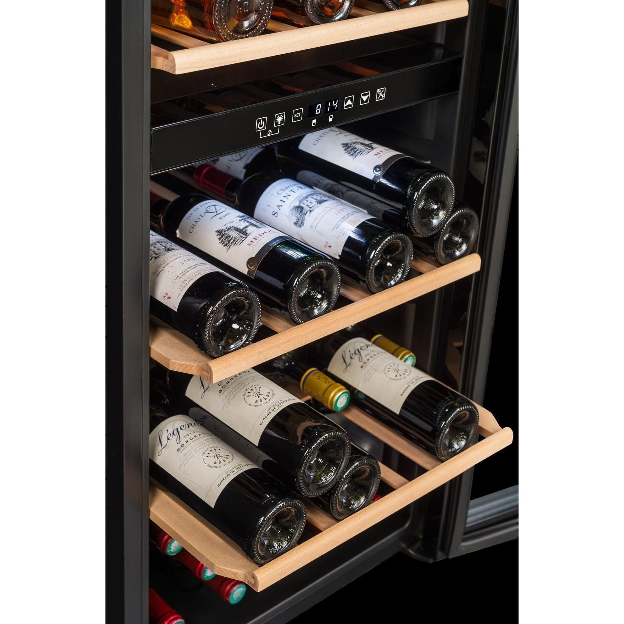 La Sommeliere - 91 Bottle Freestanding Dual Zone Wine Fridge SLS90DZ