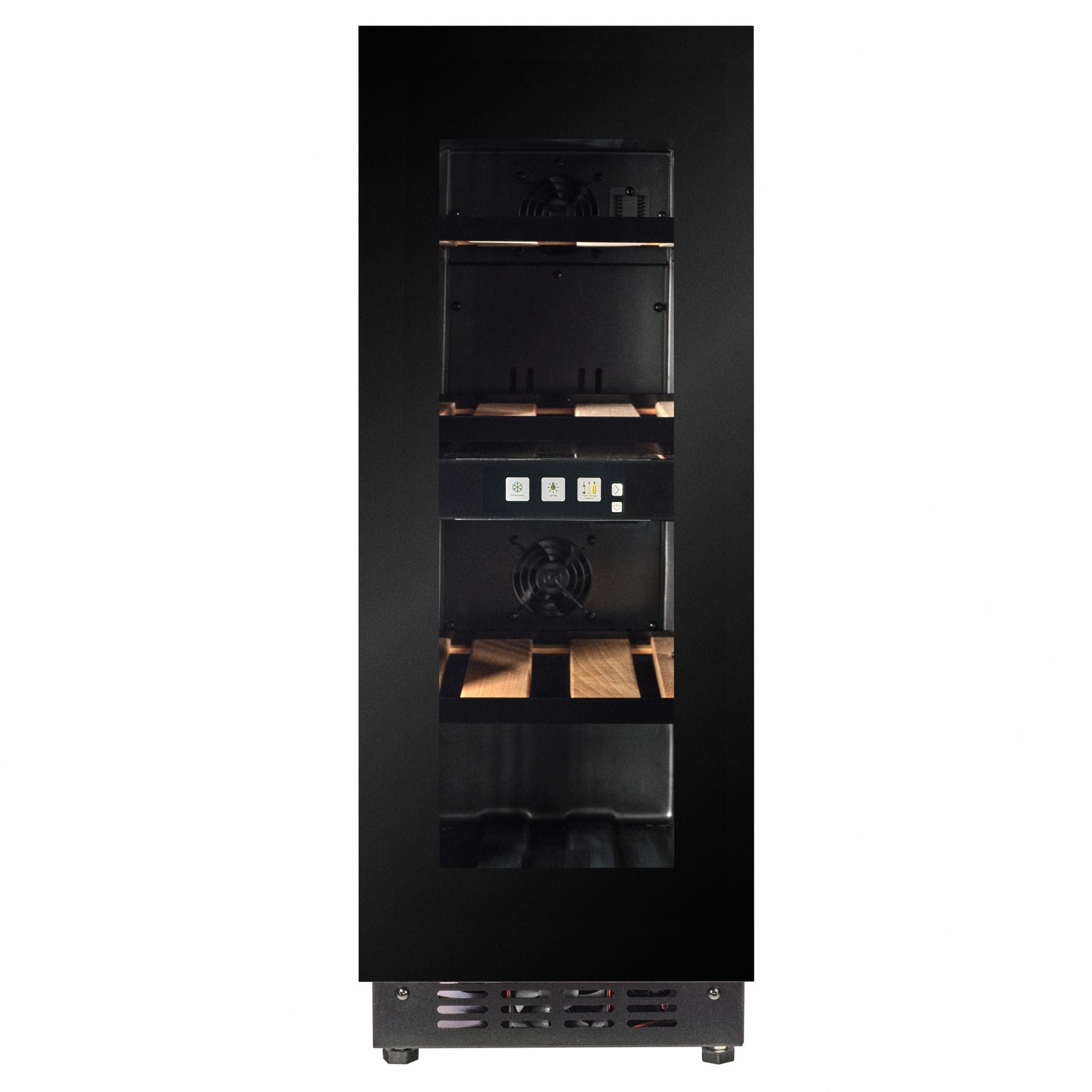 CELLA - 30cm - Handleless Undercounter Wine Cooler - Dual zone - TFT-W18B-TO