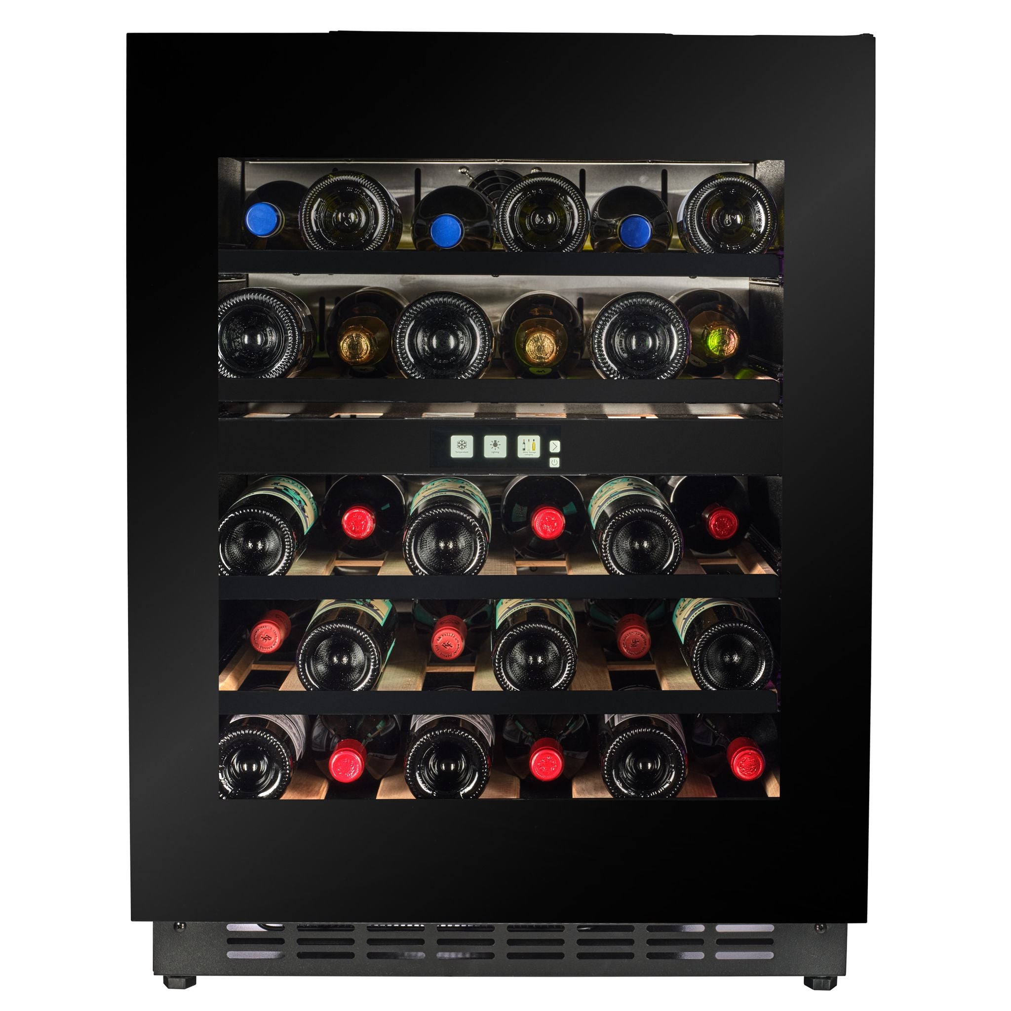CELLA - 600mm Handleless - Undercounter Wine Cooler - Dual Zone - TFT-W34B-TO