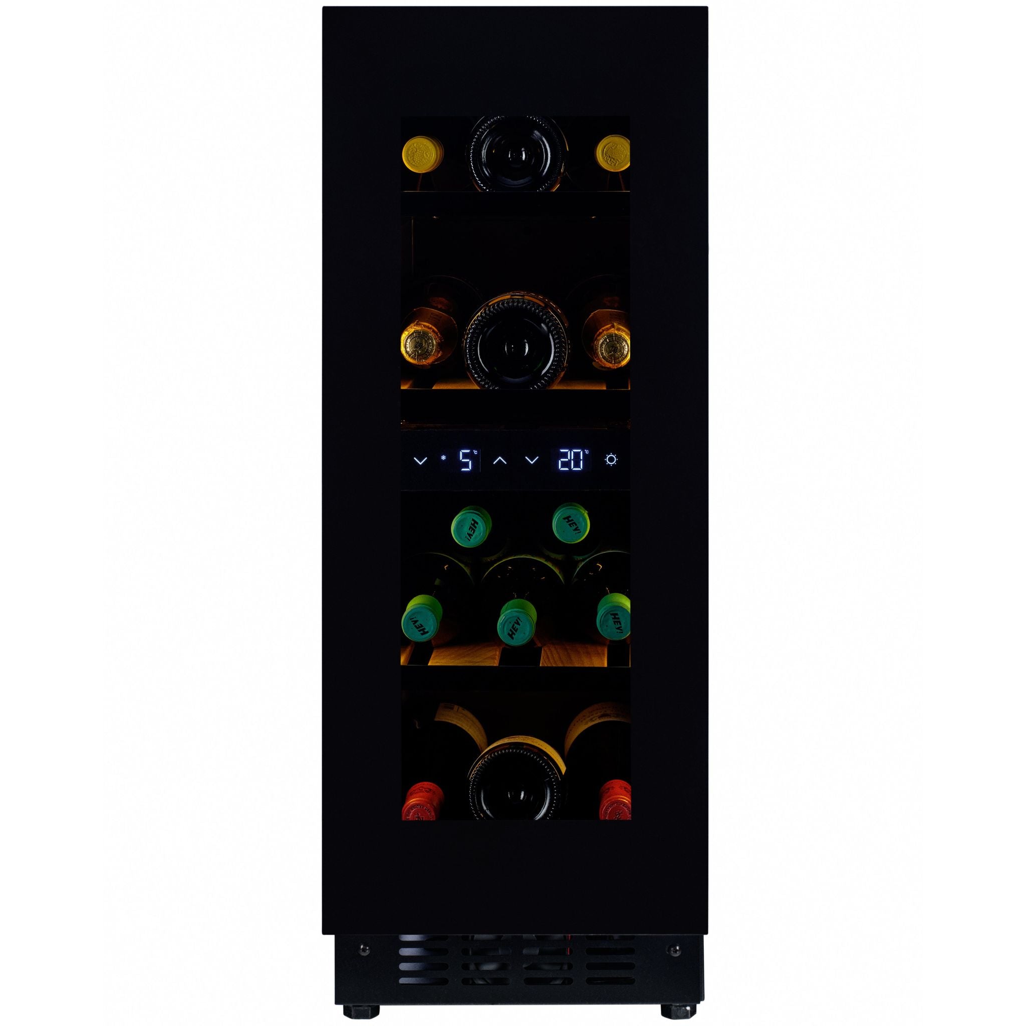 CELLA - 30cm - Handleless Undercounter Wine Cooler - Dual zone - W18B-TO