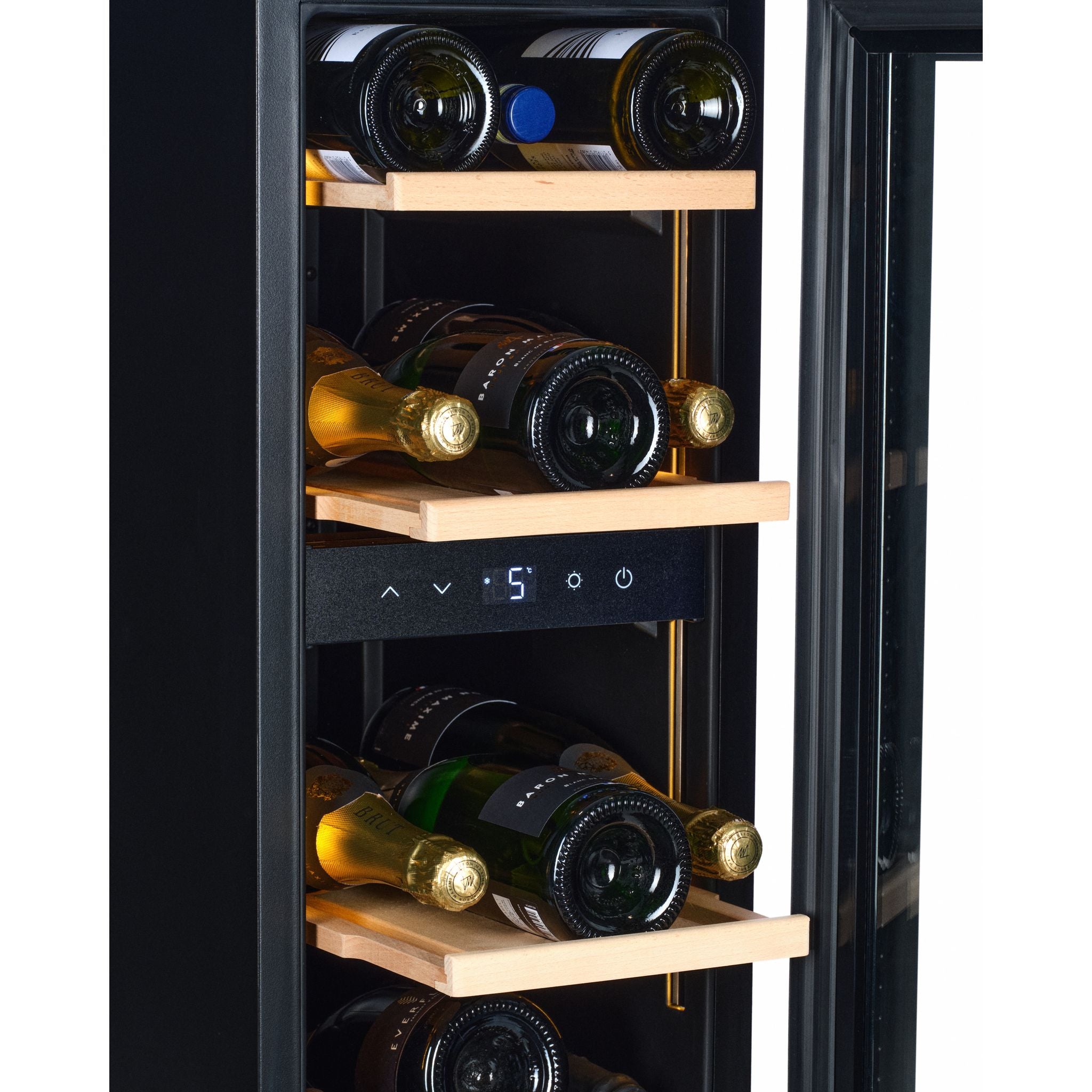 CELLA - 300mm - Undercounter Wine Cooler - Single Zone - W18S-BH