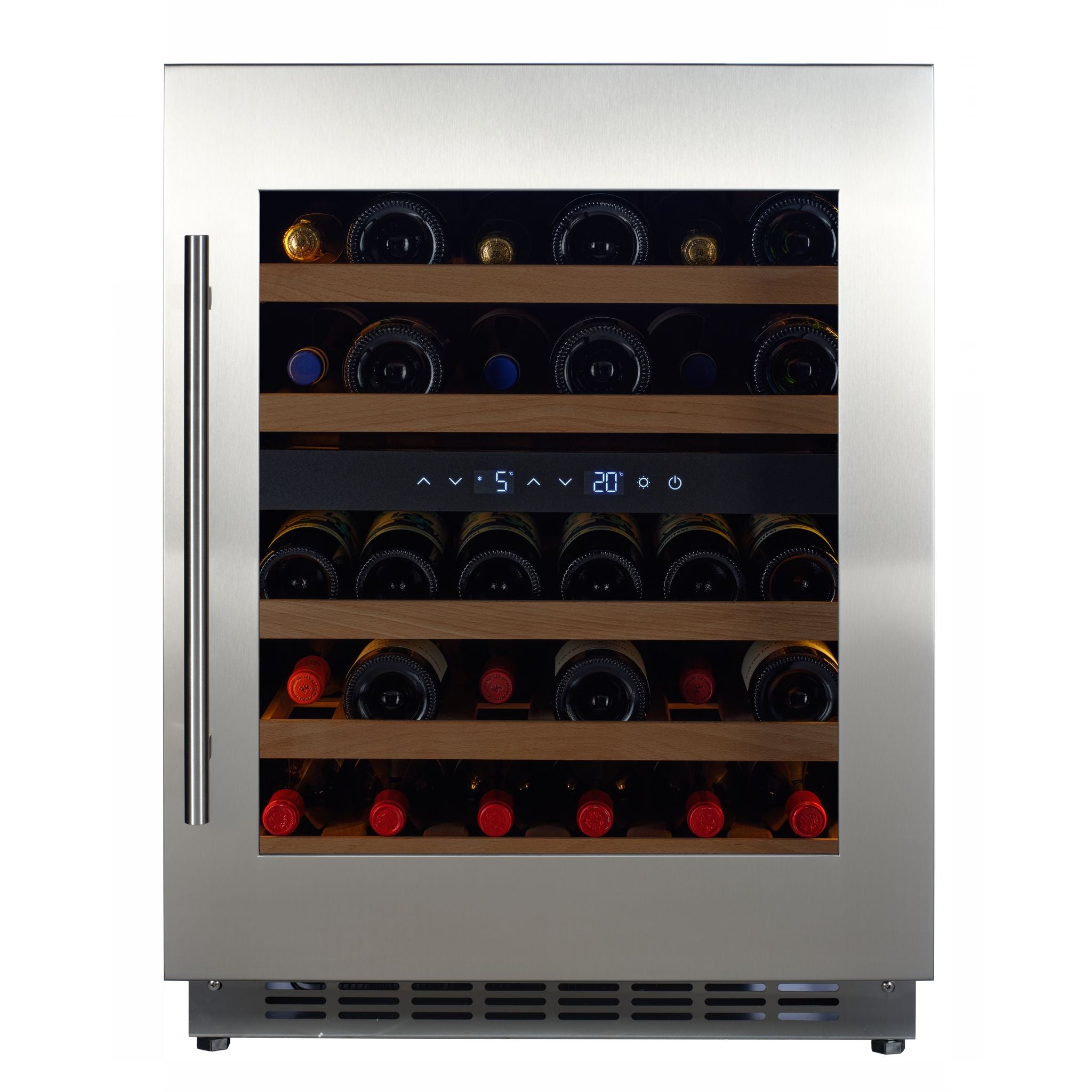 CELLA - 600mm - Undercounter Wine Cooler - Dual Zone - W34-SSH