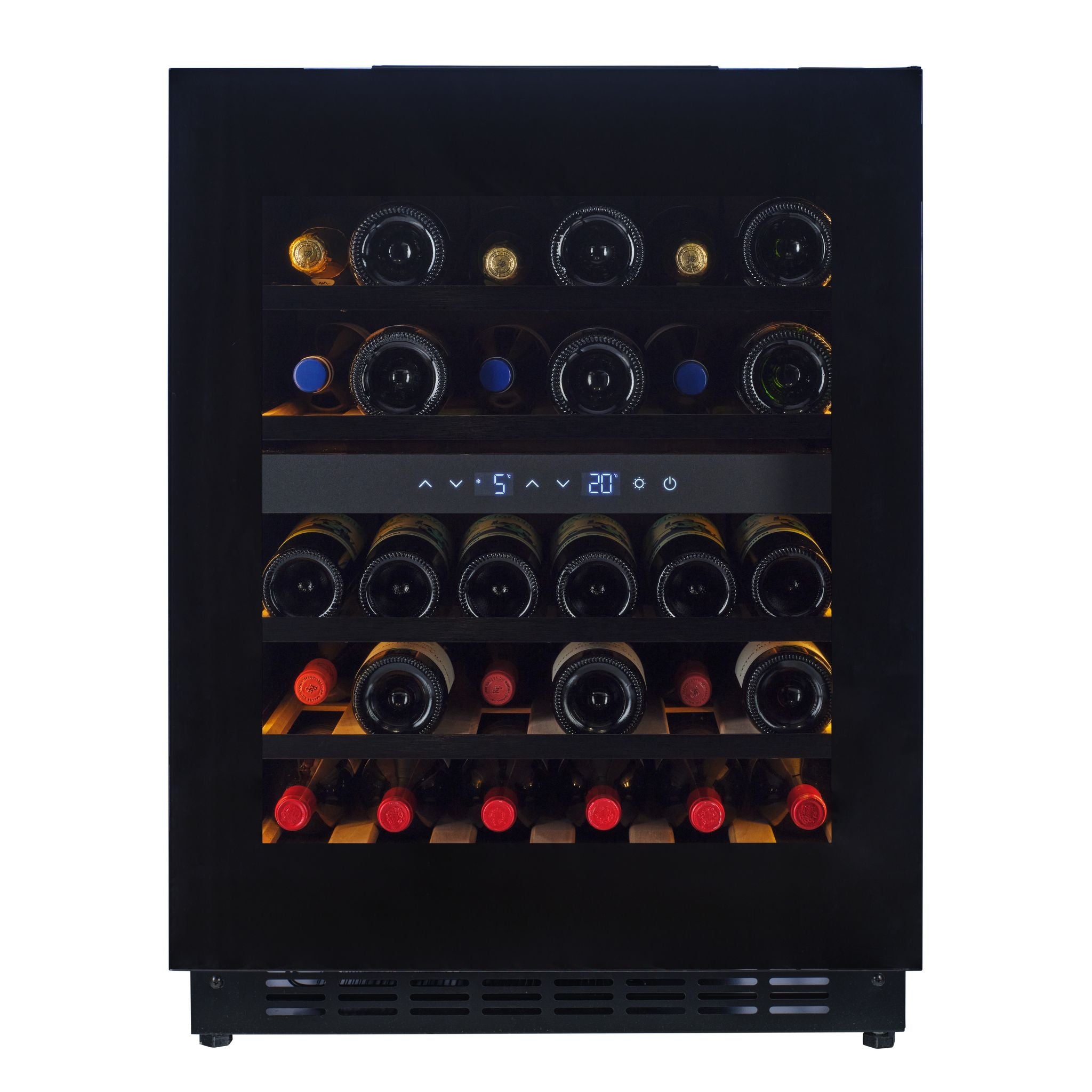 CELLA - 600mm Handleless - Undercounter Wine Cooler - Dual Zone - W34B-TO