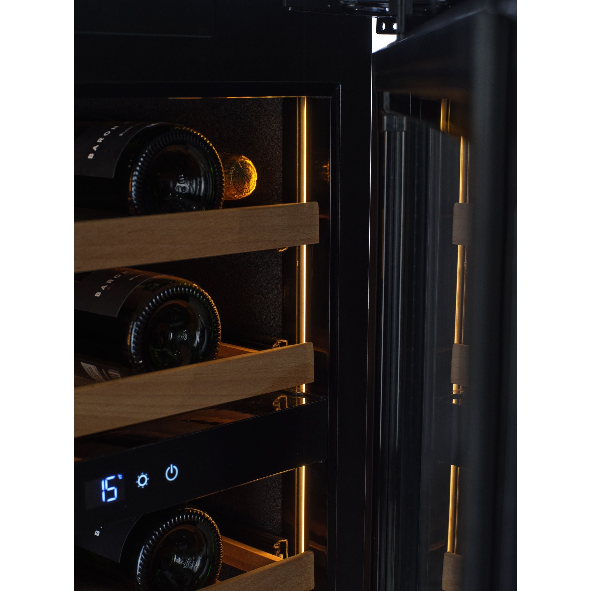CELLA - 600mm - Undercounter Wine Cooler - Dual Zone - W34-SSH