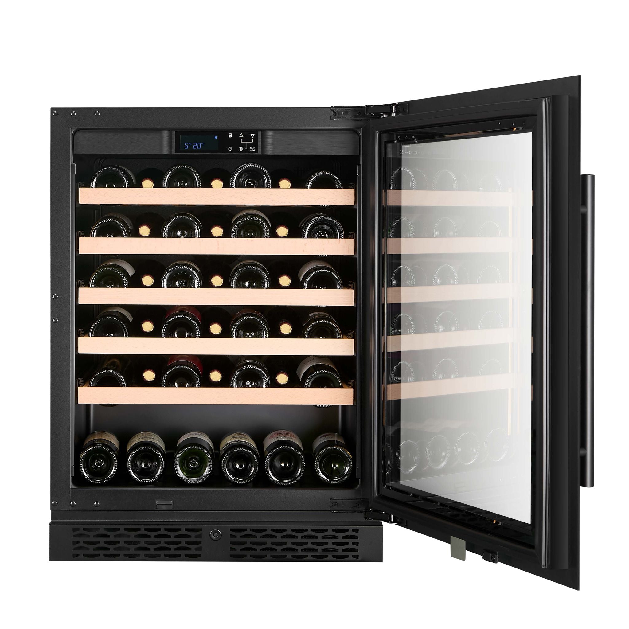 CELLA - 46 bottle Single Zone Wine cooler - W46S-BLACK