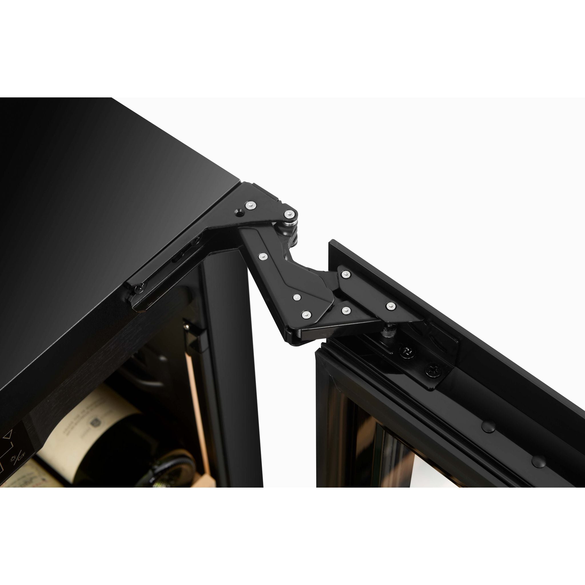 CELLA - 73 bottle Single Zone Wine Cooler - Shallow Depth - W82S-BLACK