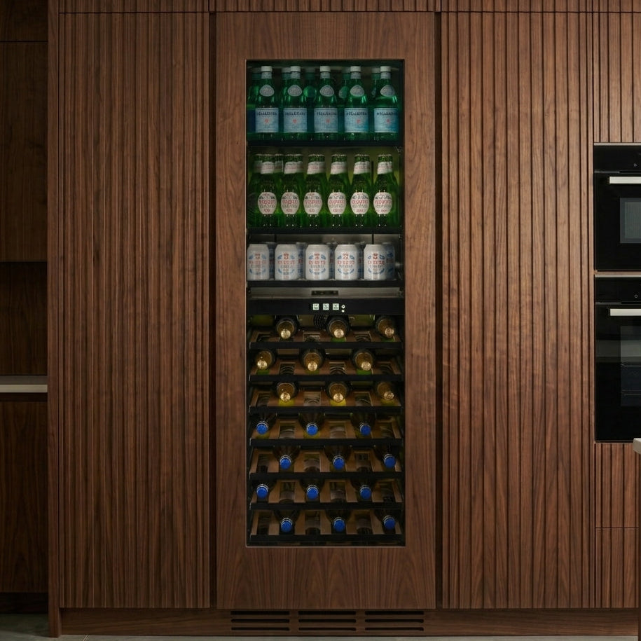 CELLA - 600mm - Fully Integrated Beverage Centre - Dual Zone - WBV99PANEL-TO