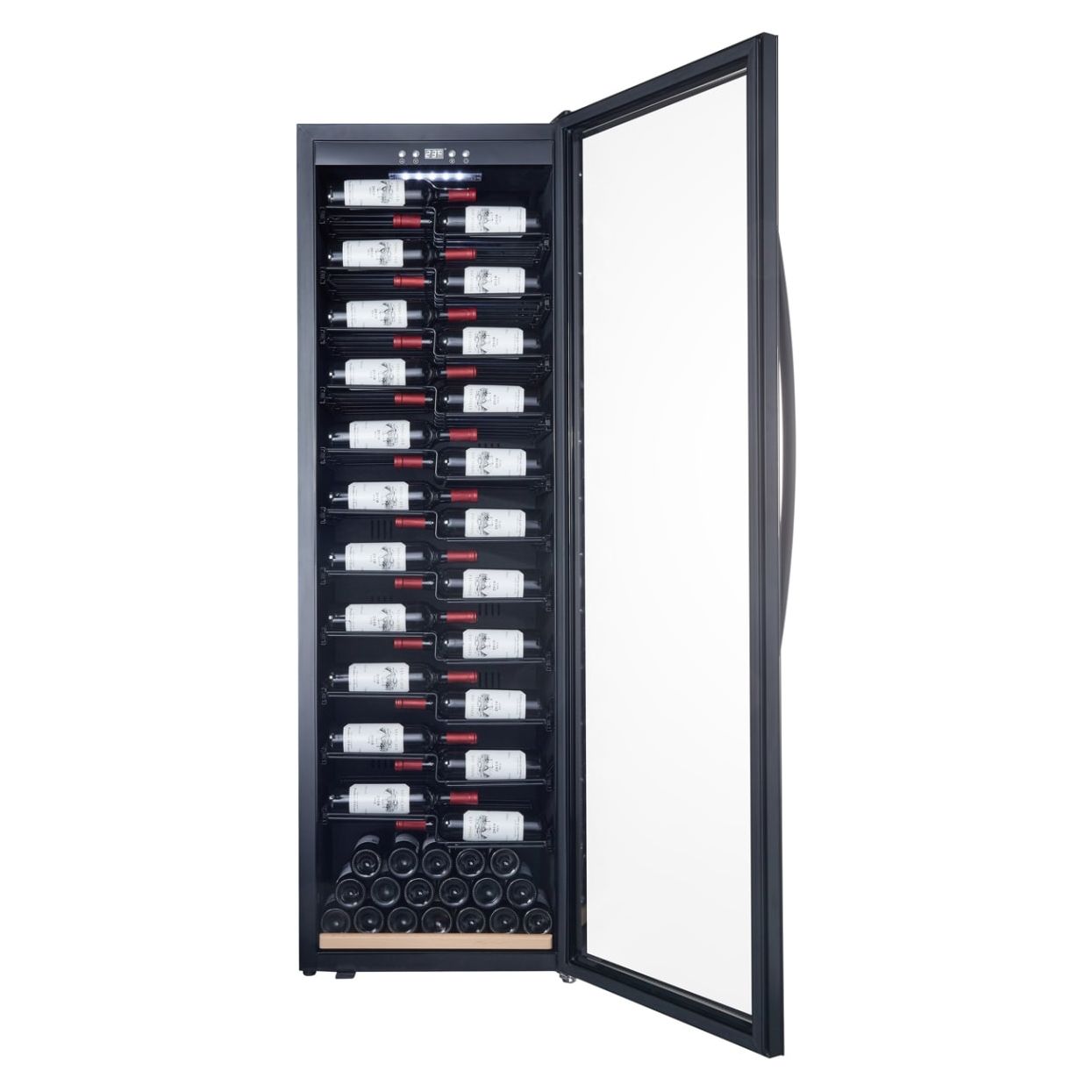 mQuvée - Wine Expert 192 - Freestanding Wine Cooler - Fullglass Black Label View